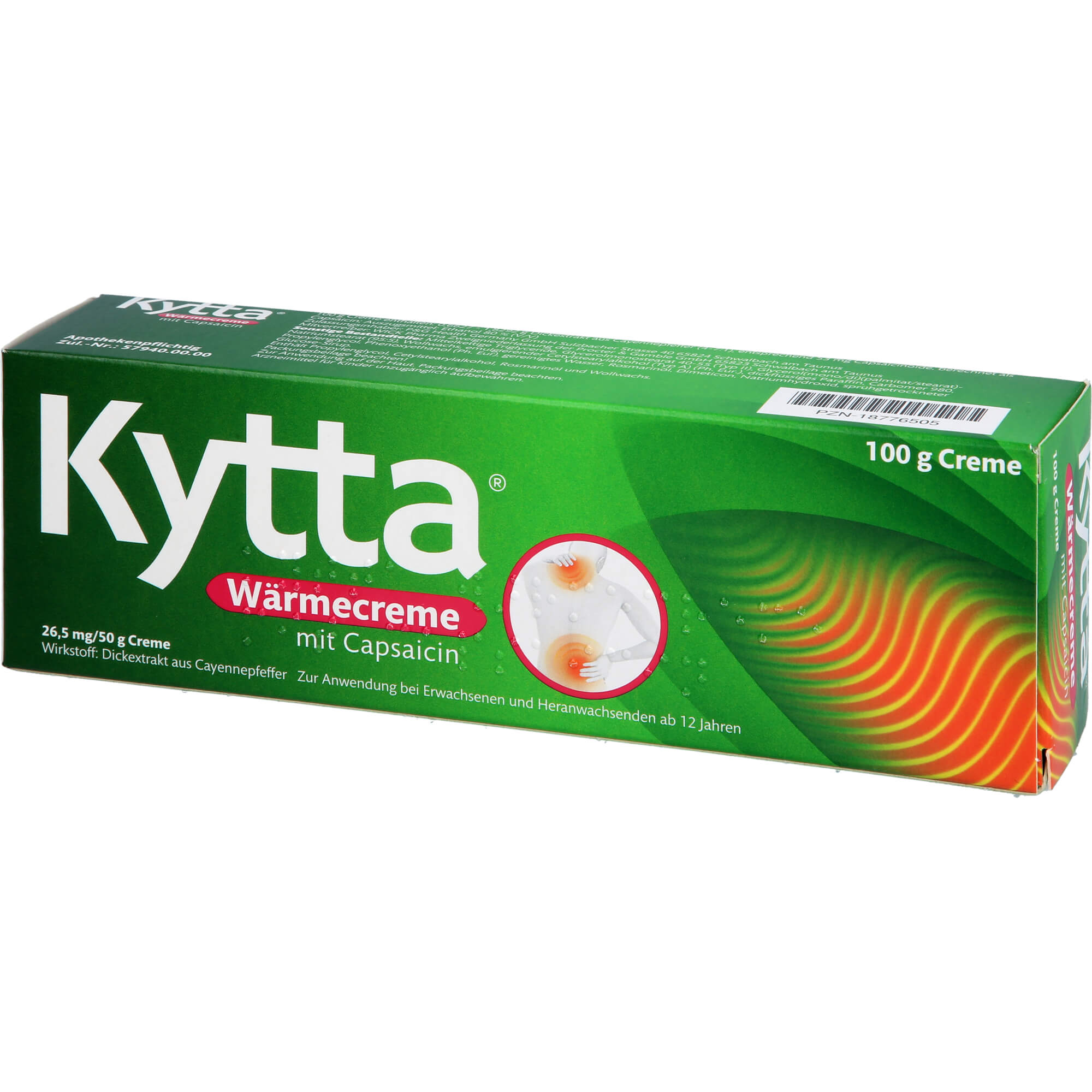 KYTTA Wärmecreme mit Capsaicin 26,5 mg/50 g Creme 100 g