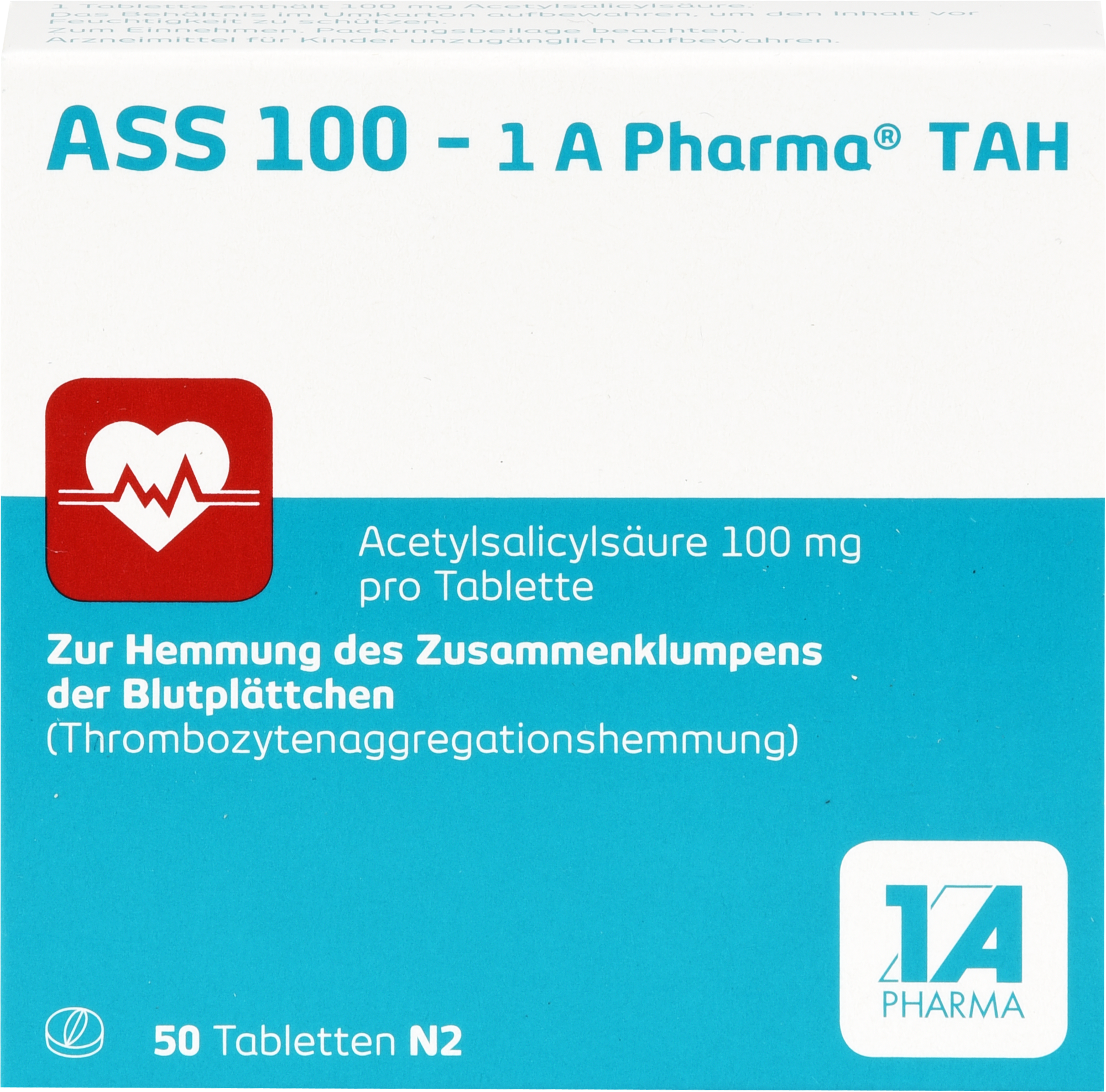 ASS 100-1A Pharma TAH Tabletten 50 St