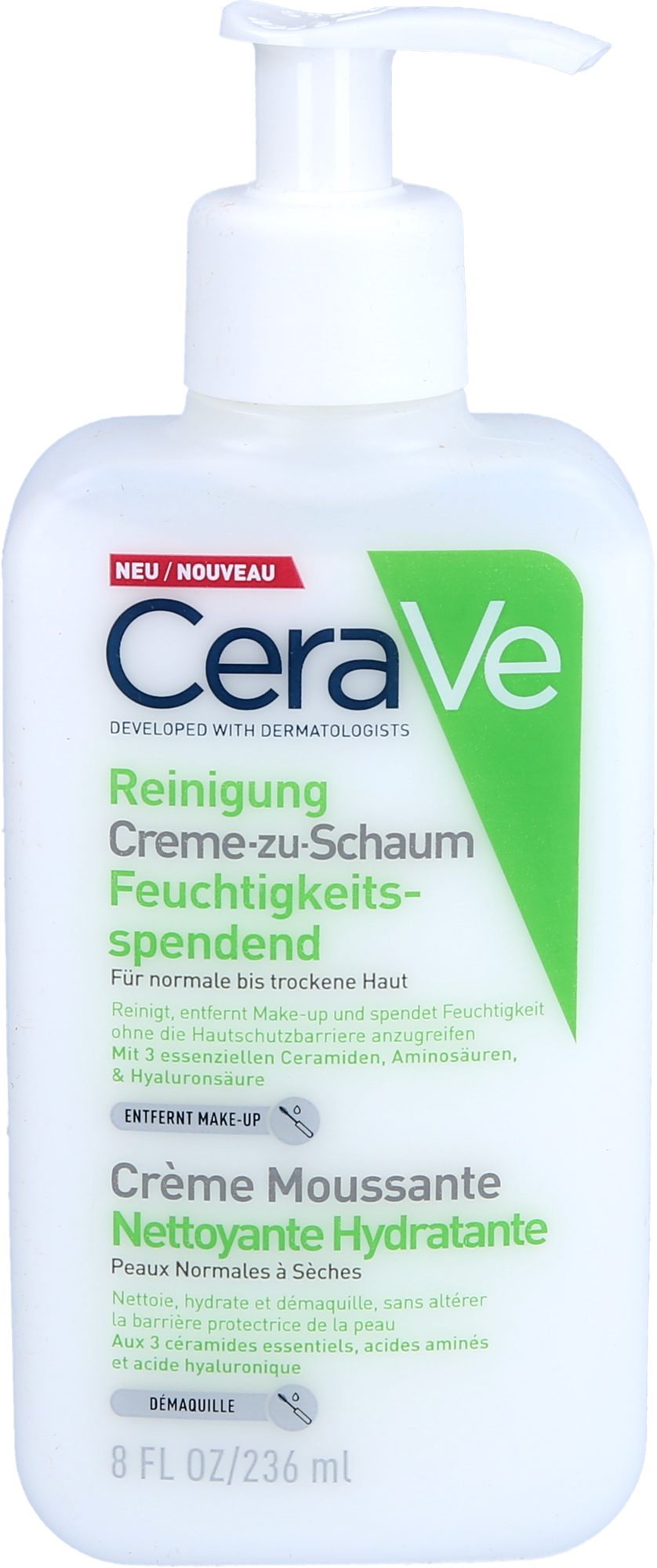 CERAVE Creme-zu-Schaum Reinigung 236 ml