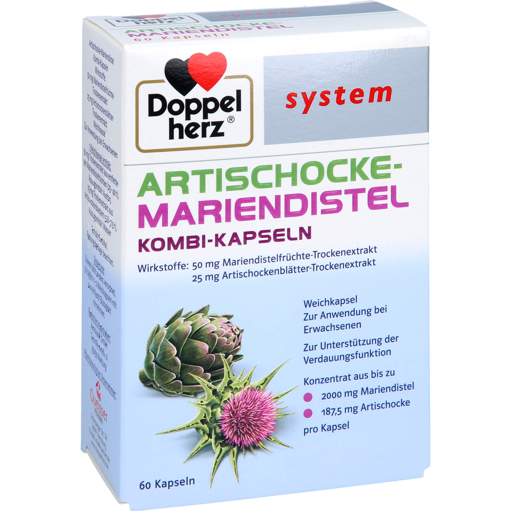 DOPPELHERZ Artischocke-Mariendistel system Weichk.
