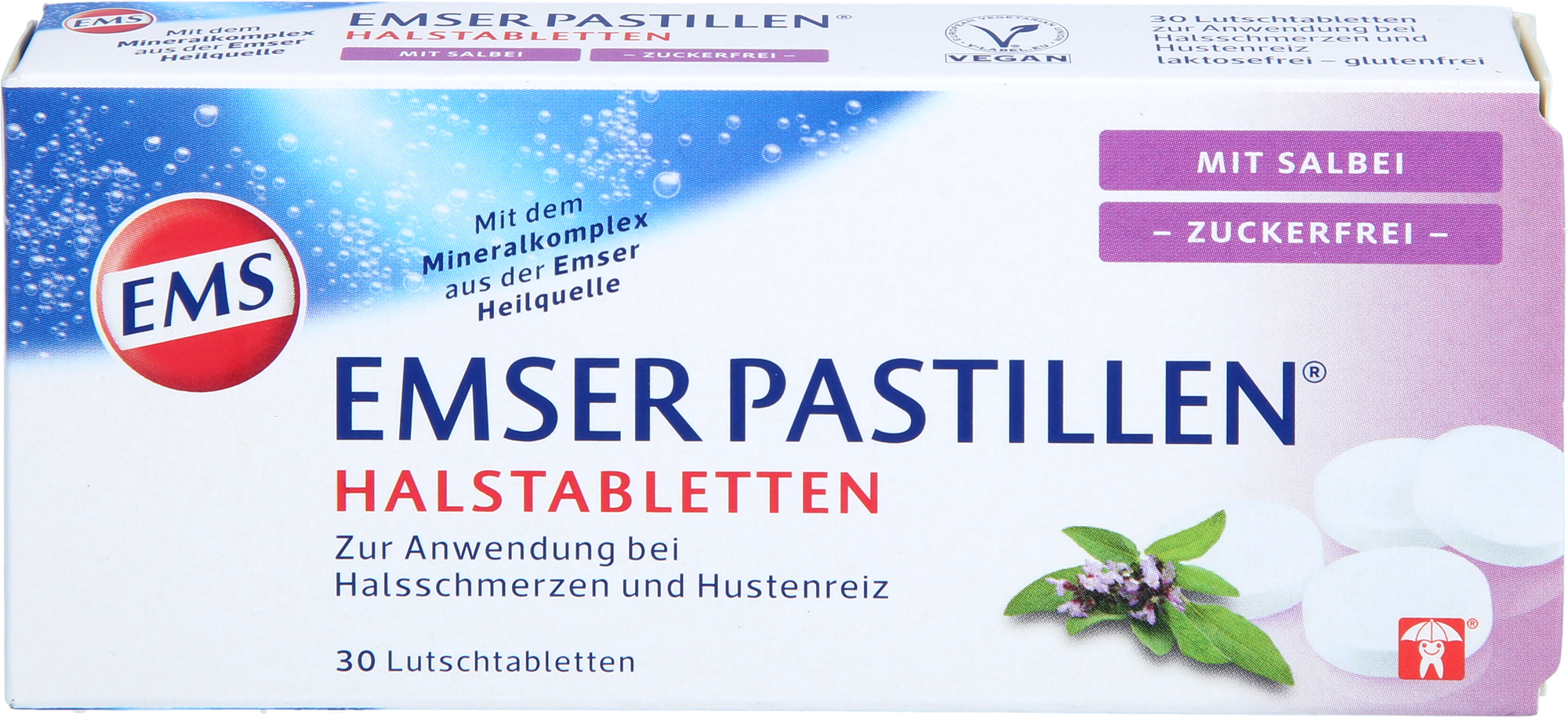 EMSER Pastillen mit Salbei zuckerfrei