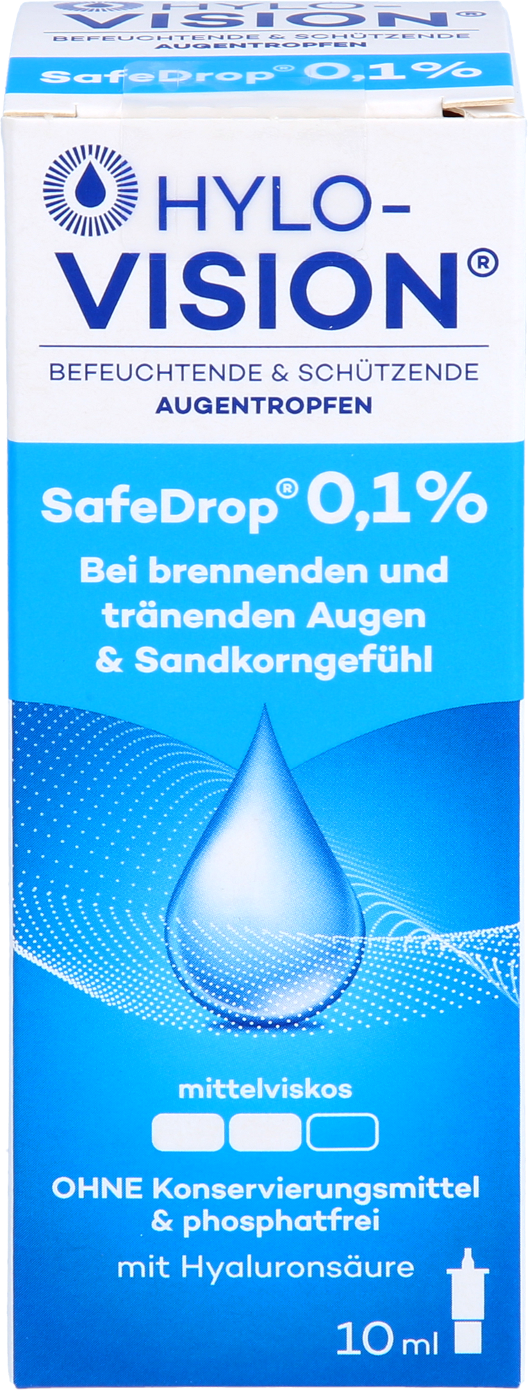 HYLO-VISION SafeDrop 0,1% Augentropfen 10 ml