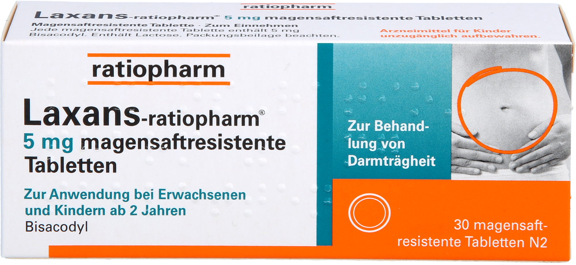 LAXANS-ratiopharm 5 mg magensaftres.Tabletten