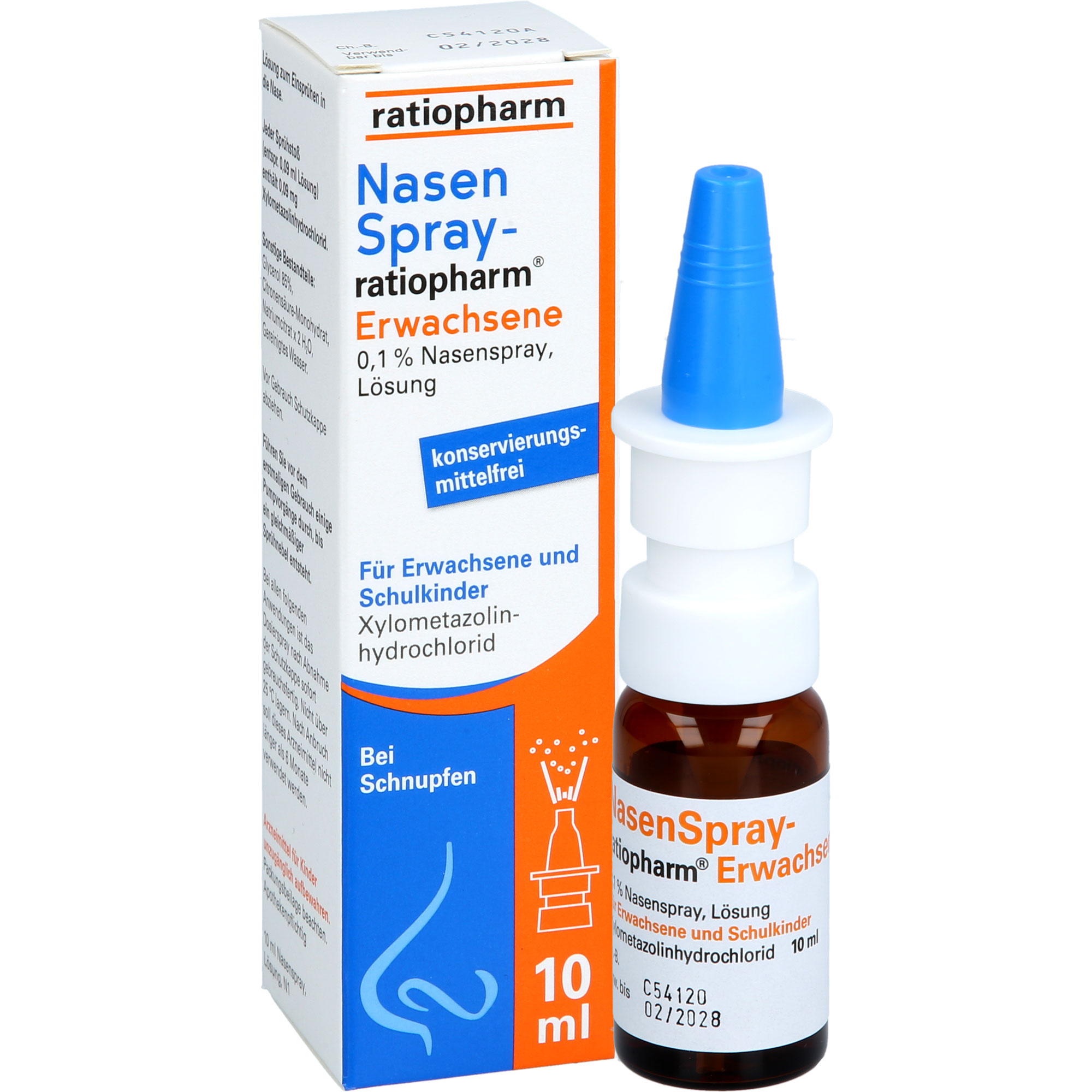 NASENSPRAY-ratiopharm Erwachsene kons.frei 10 ml