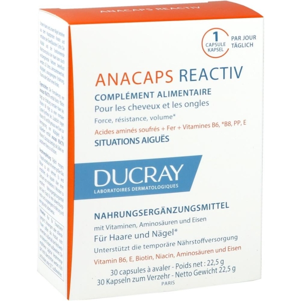 DUCRAY anacaps REACTIV Kapseln 30 St