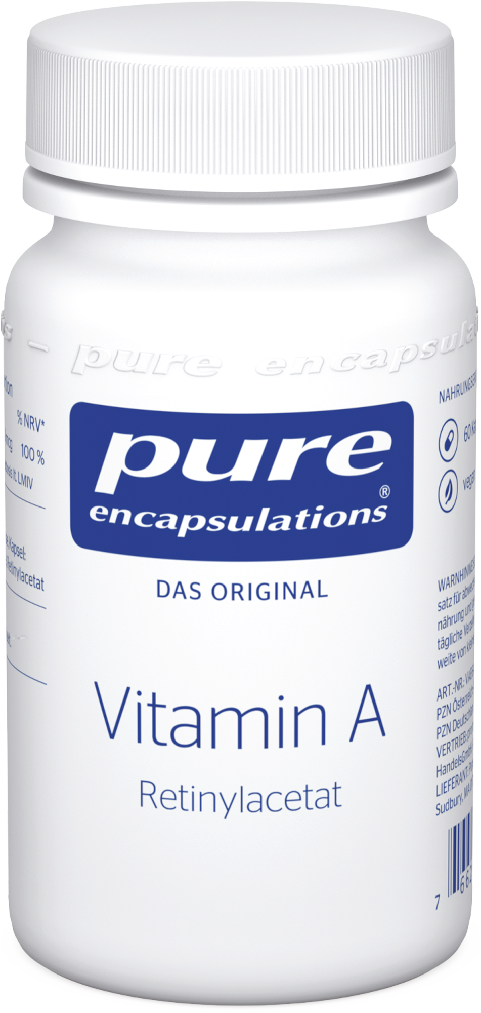 PURE ENCAPSULATIONS Vitamin A Retinylacetat Kaps.