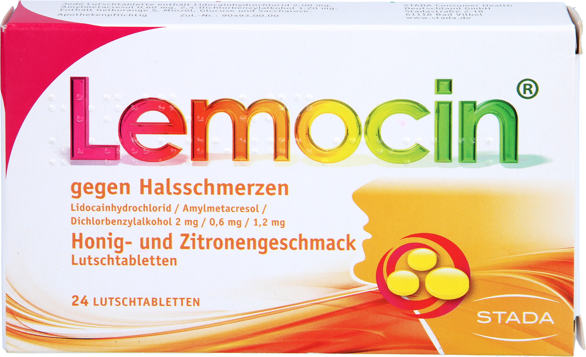 LEMOCIN gegen Halsschmerzen Honig-u.Zitroneng.Lut.