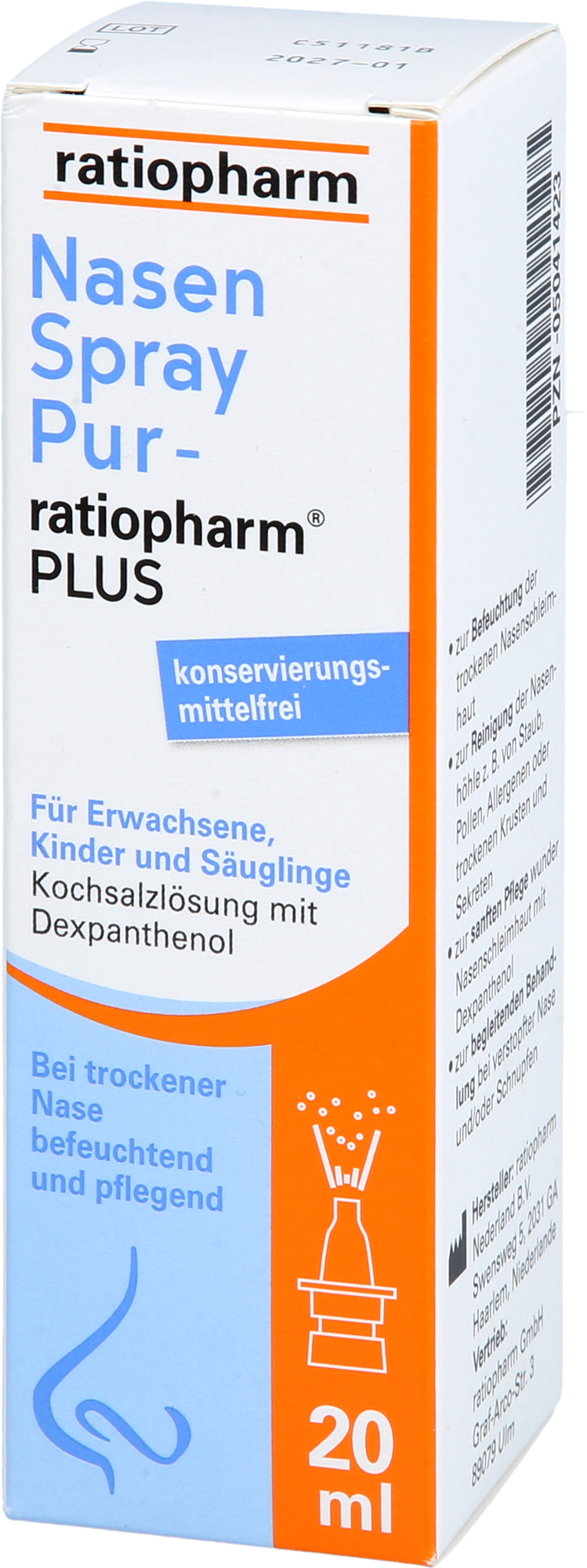 NASENSPRAY PUR-ratiopharm PLUS