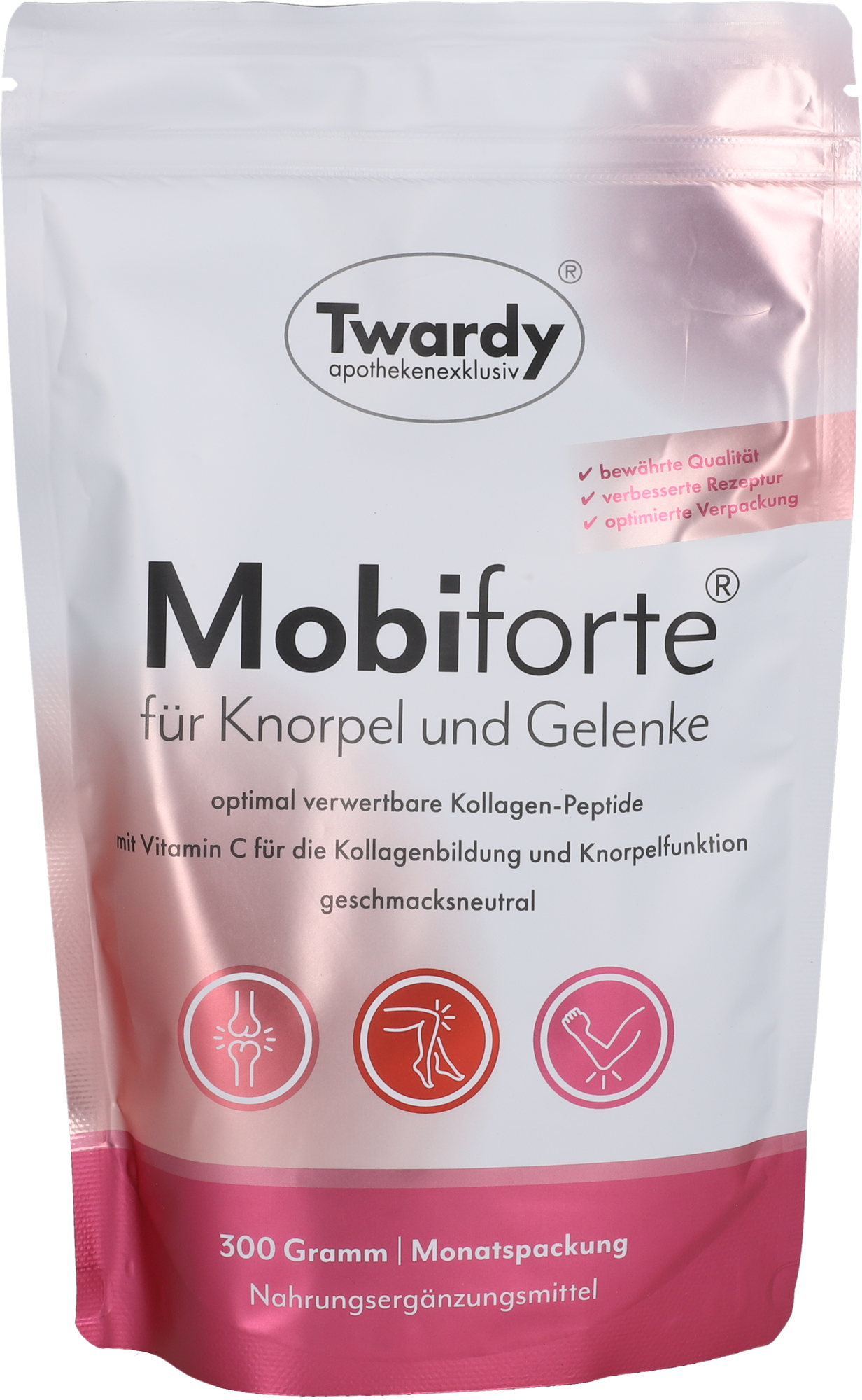 MOBIFORTE mit Hydrolysat und Vitamin C Pulver