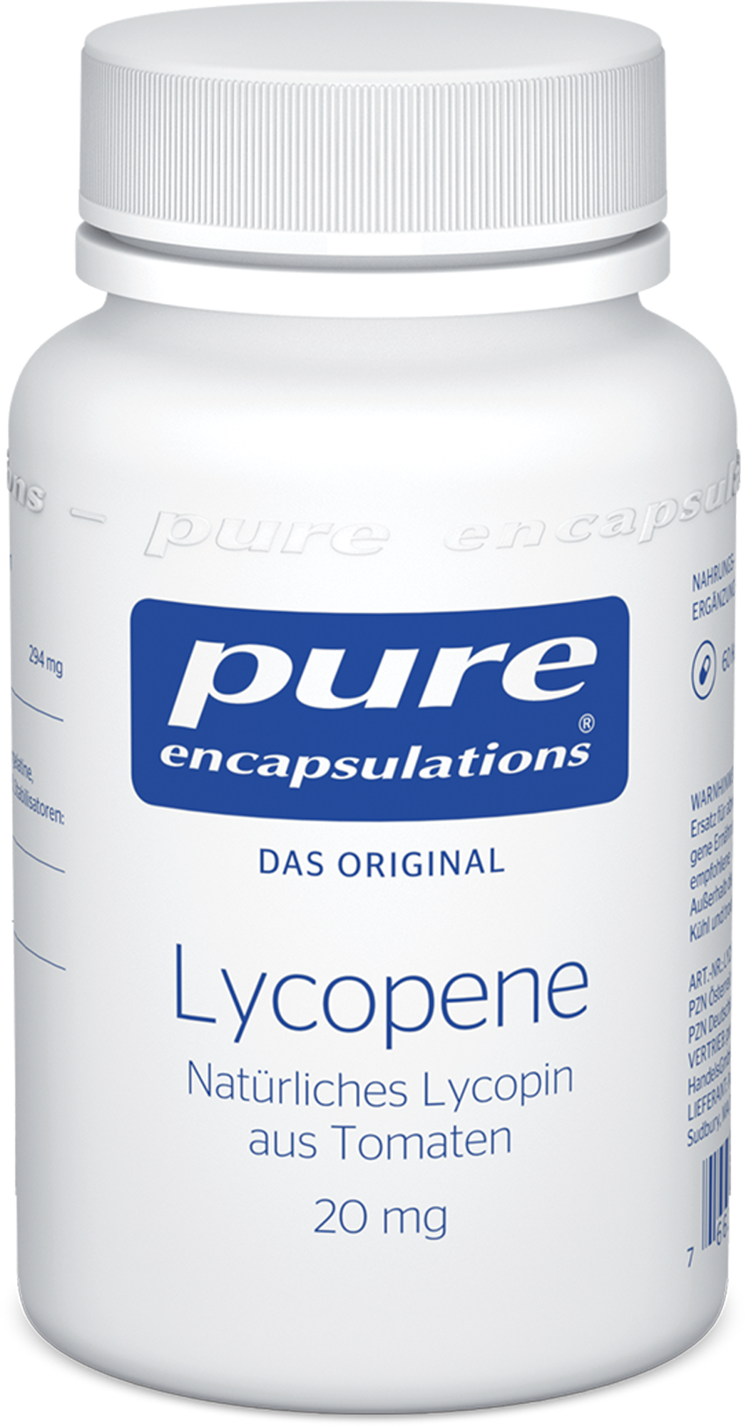 PURE ENCAPSULATIONS Lycopene 20 mg Kapseln