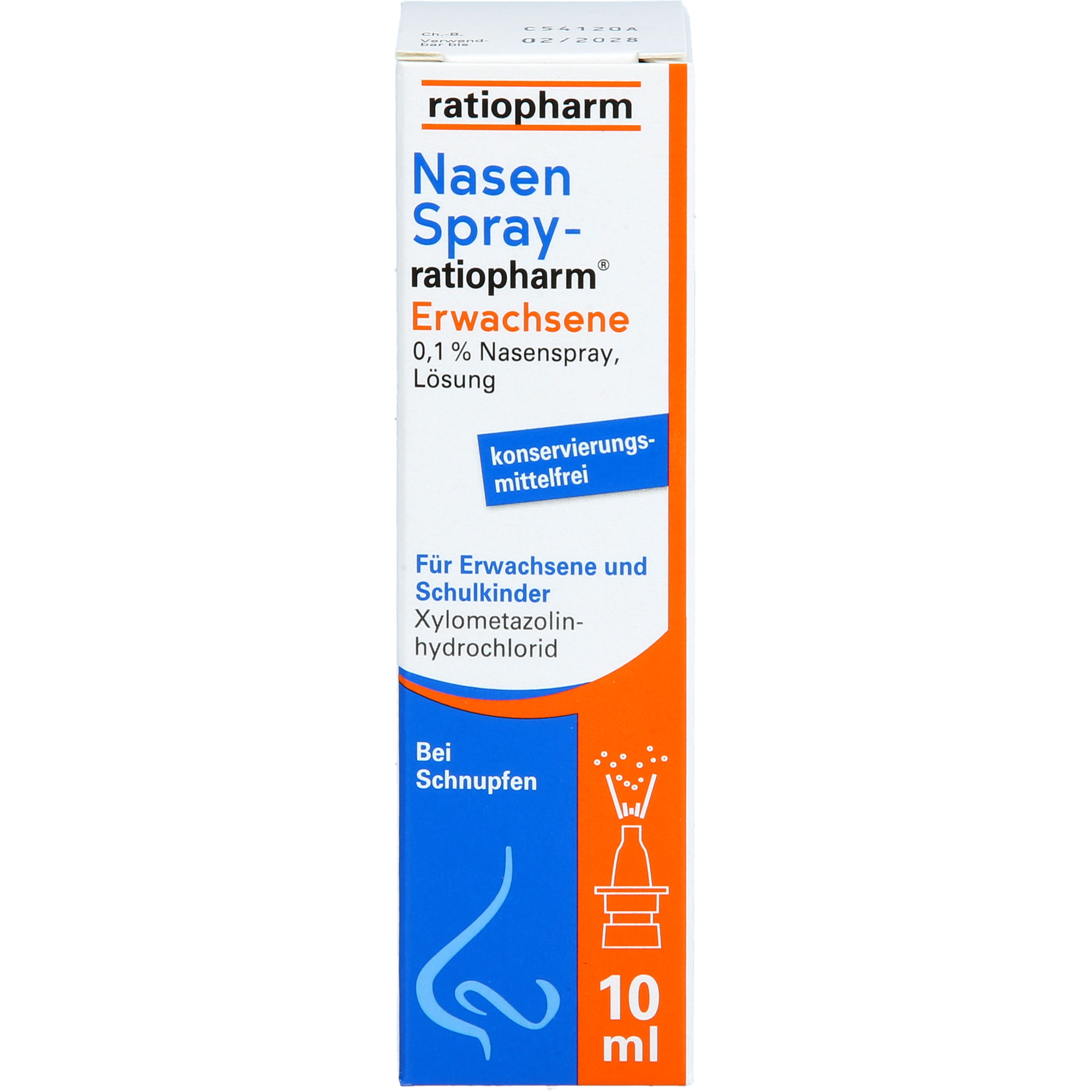 NASENSPRAY-ratiopharm Erwachsene kons.frei 10 ml