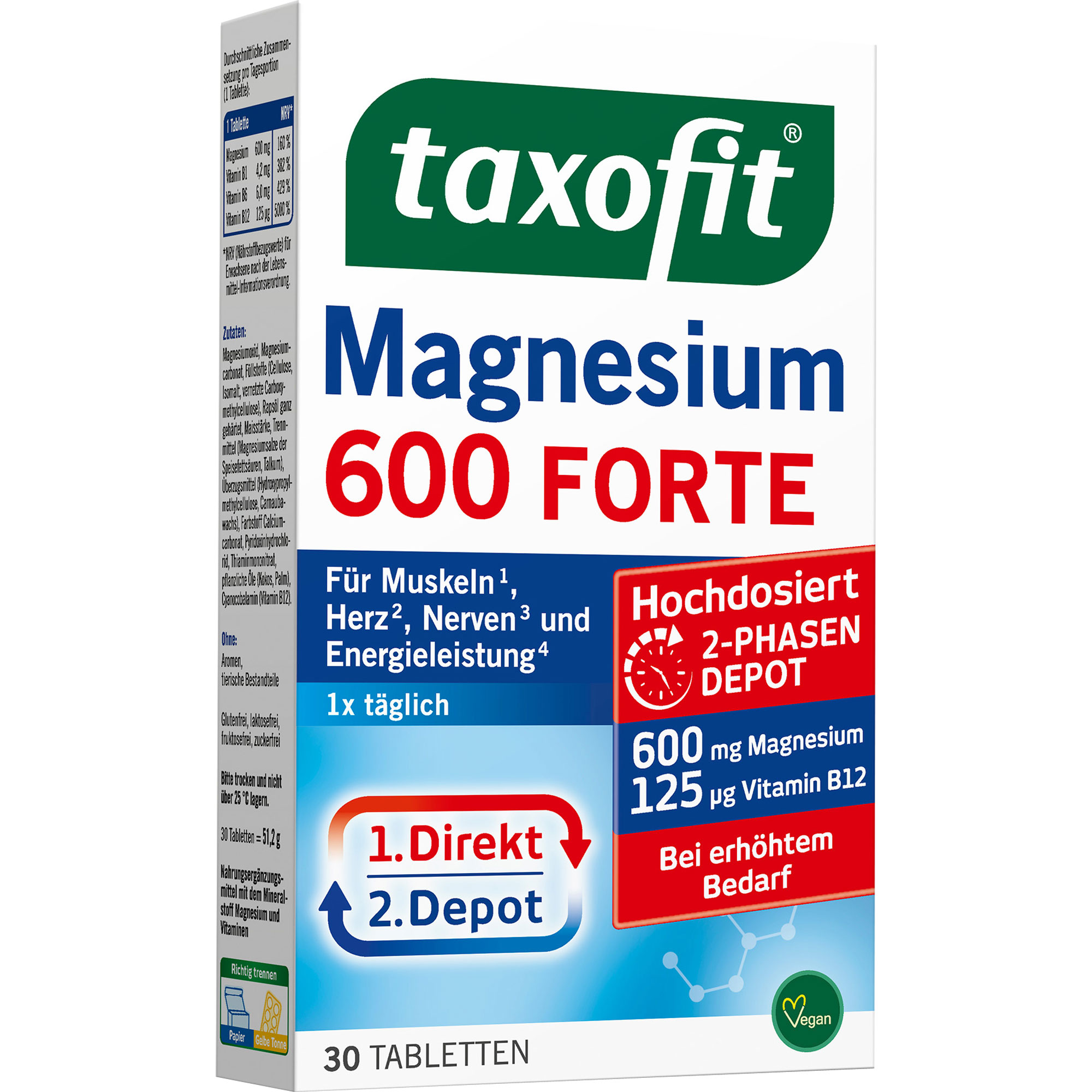 TAXOFIT Magnesium 600 FORTE Depot Tabletten