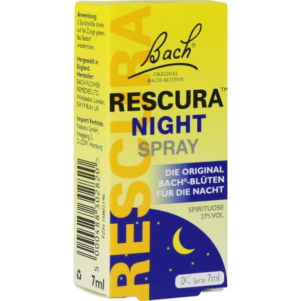 BACHBLÜTEN Original Rescura Night Spray m.Alkohol