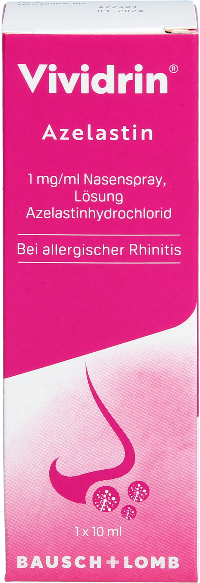 VIVIDRIN Azelastin 1 mg/ml Nasenspray Lösung