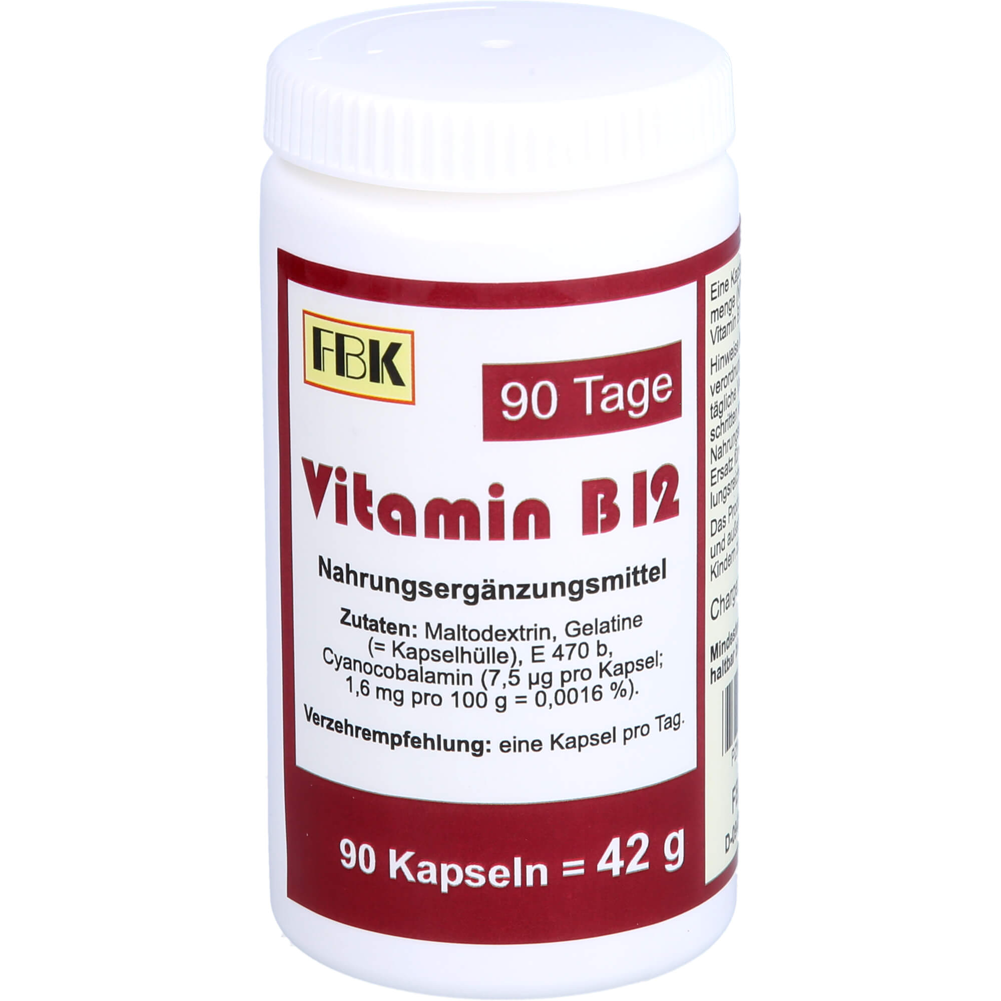 VITAMIN B12 90 Tage Kapseln