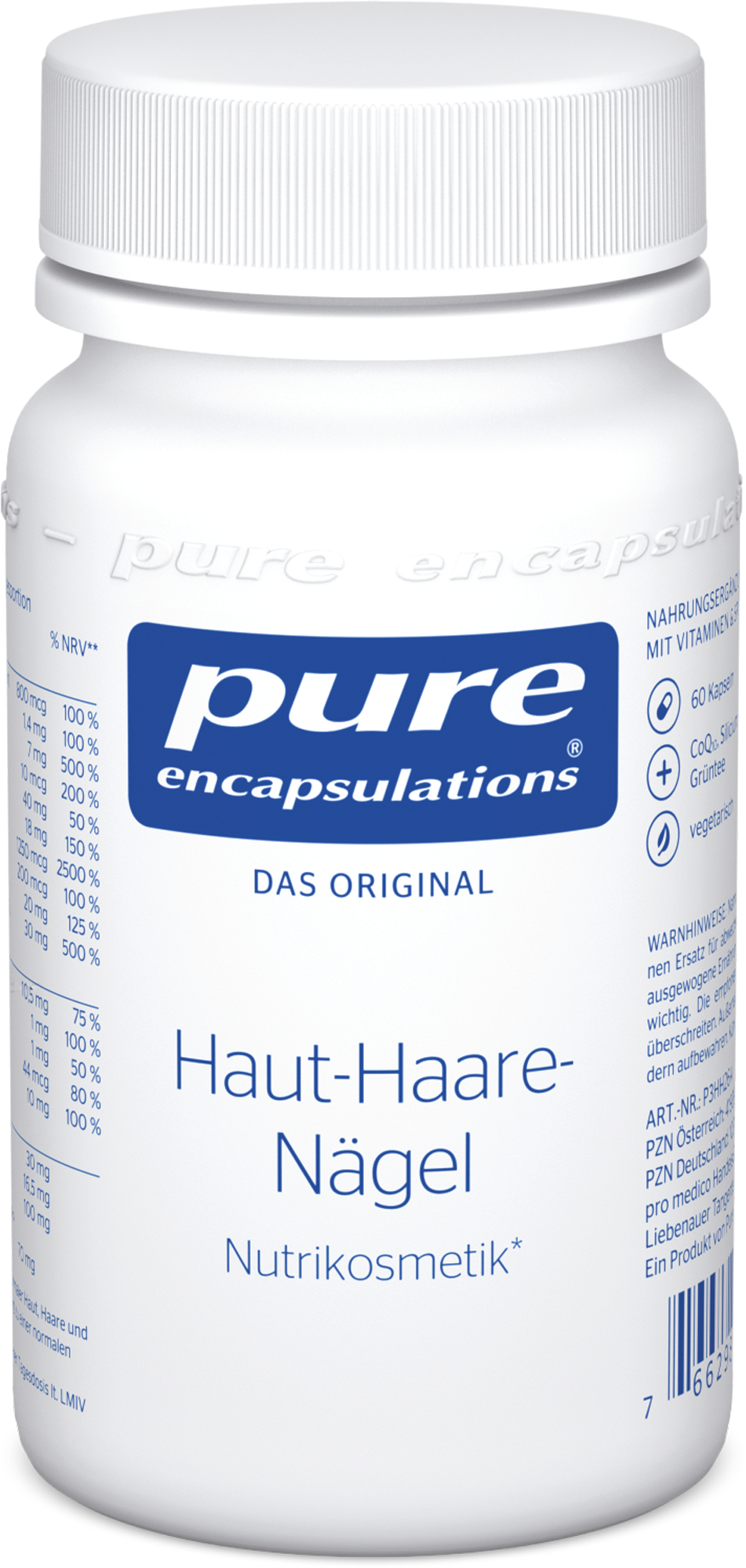 PURE ENCAPSULATIONS Haut-Haare-Nägel Pure 365 Kps.