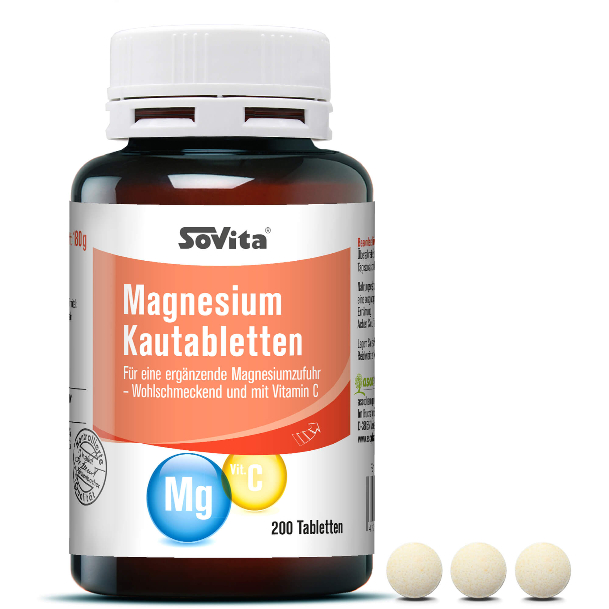 SOVITA ACTIVE Magnesium Kautabletten