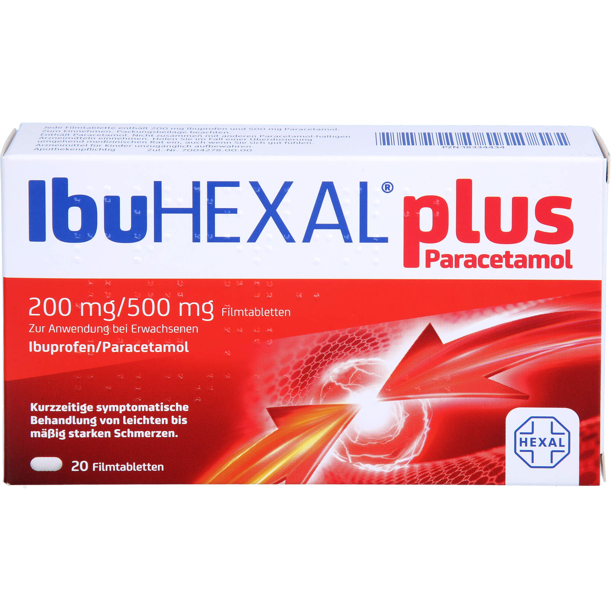 IBUHEXAL plus Paracetamol 200 mg/500 mg Filmtabl. 20 St