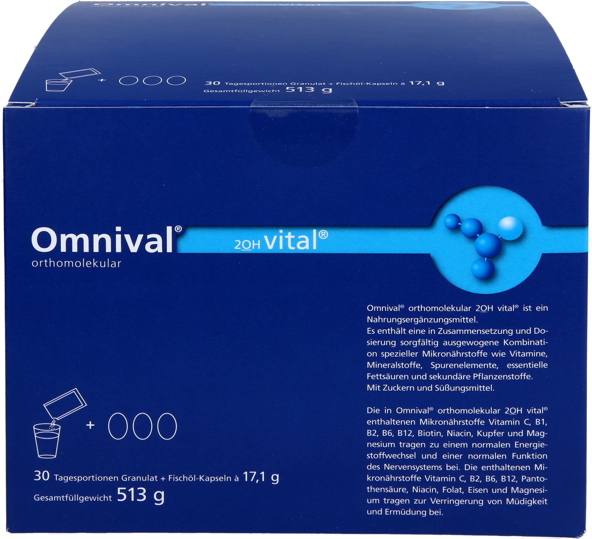 OMNIVAL orthomolekul.2OH vital 30 TP Gran.+Kaps.