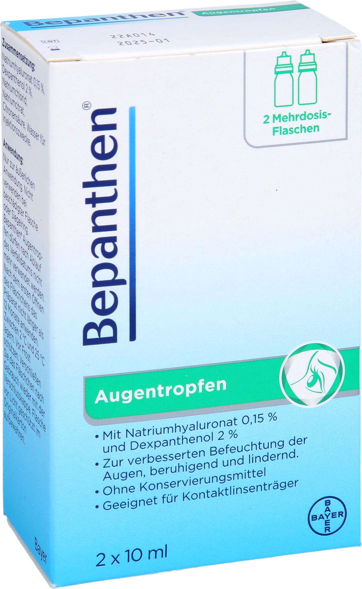 BEPANTHEN Augentropfen 2X10 ml