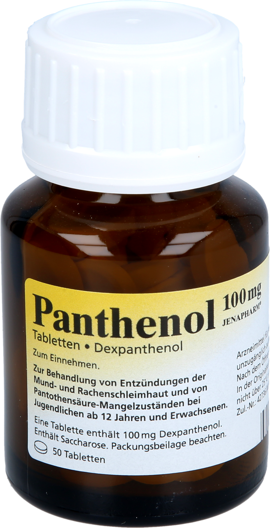 PANTHENOL 100 mg Jenapharm Tabletten 50 St