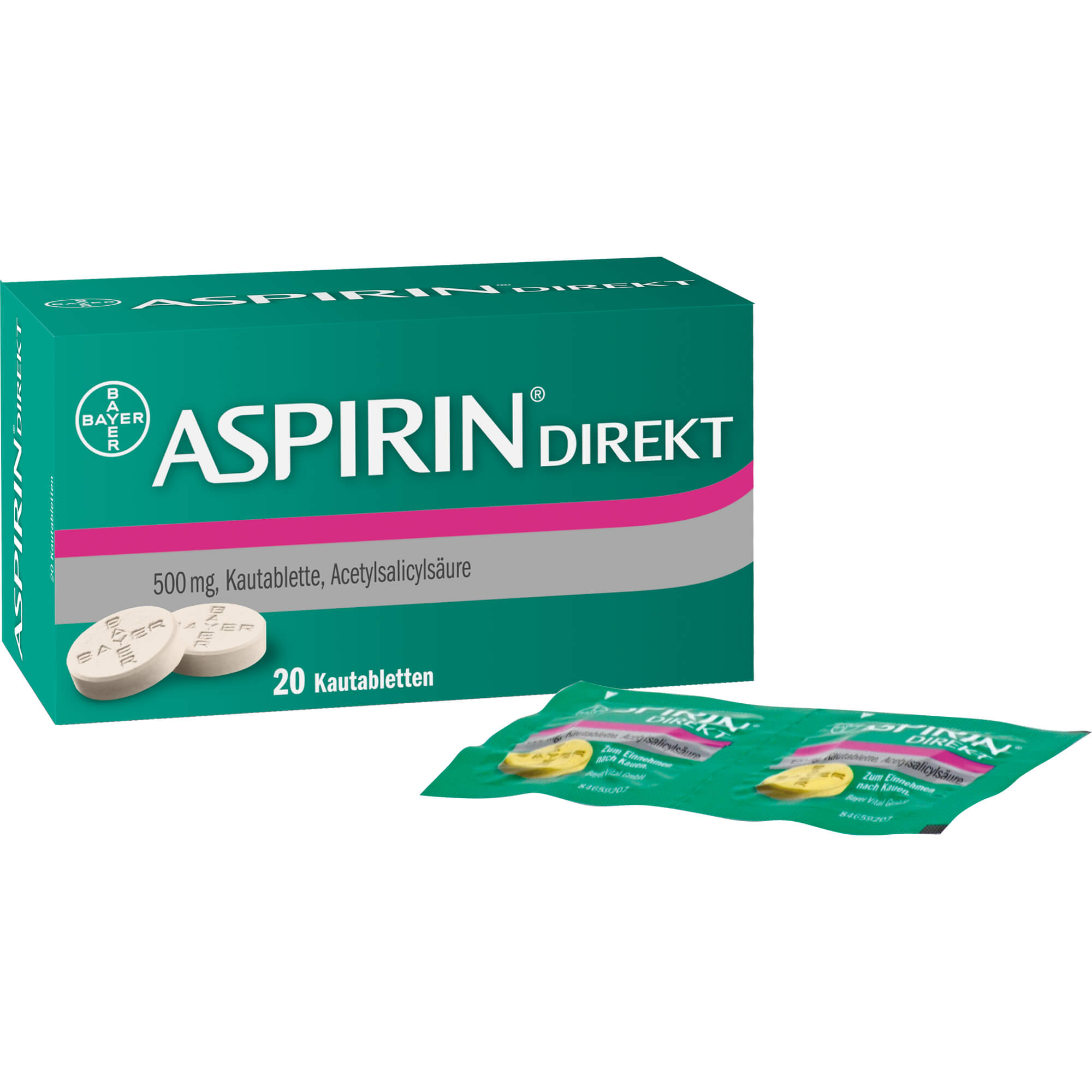 ASPIRIN Direkt Kautabletten 20 St