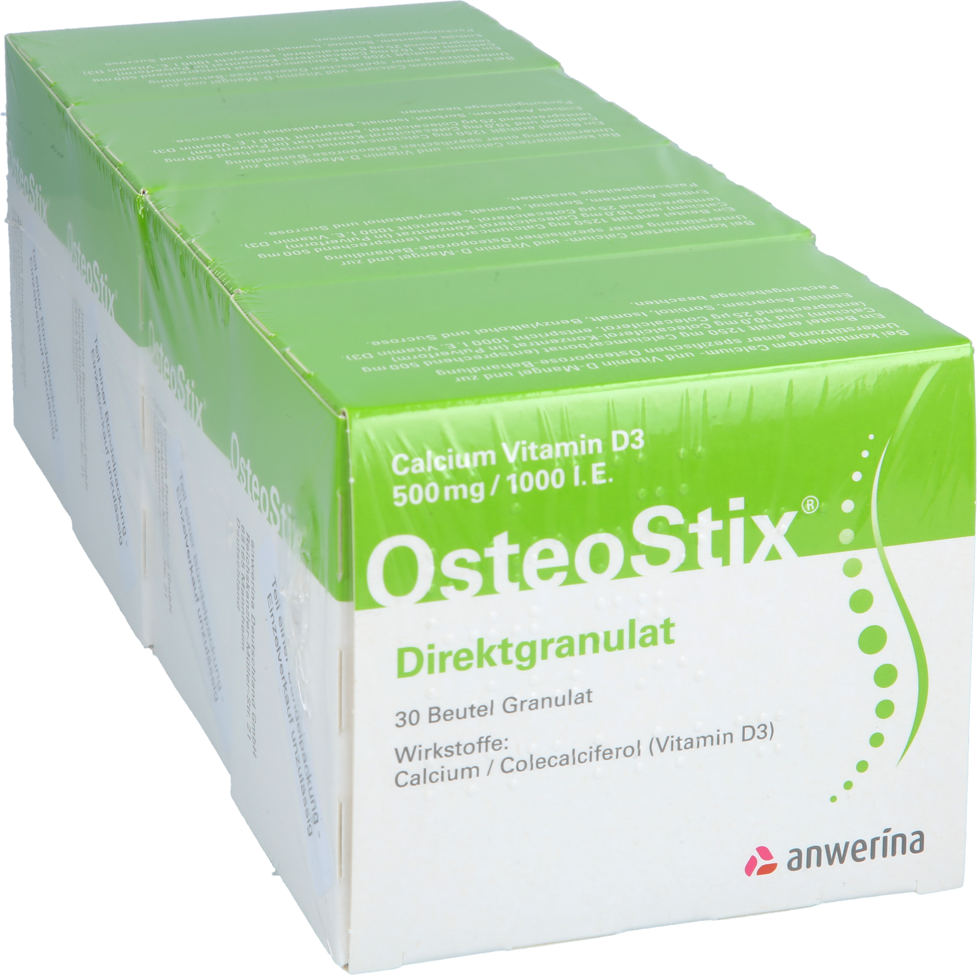 CALCIUM VITAMIN D3 500mg/1000IE OsteoStix Direktgr 120 St