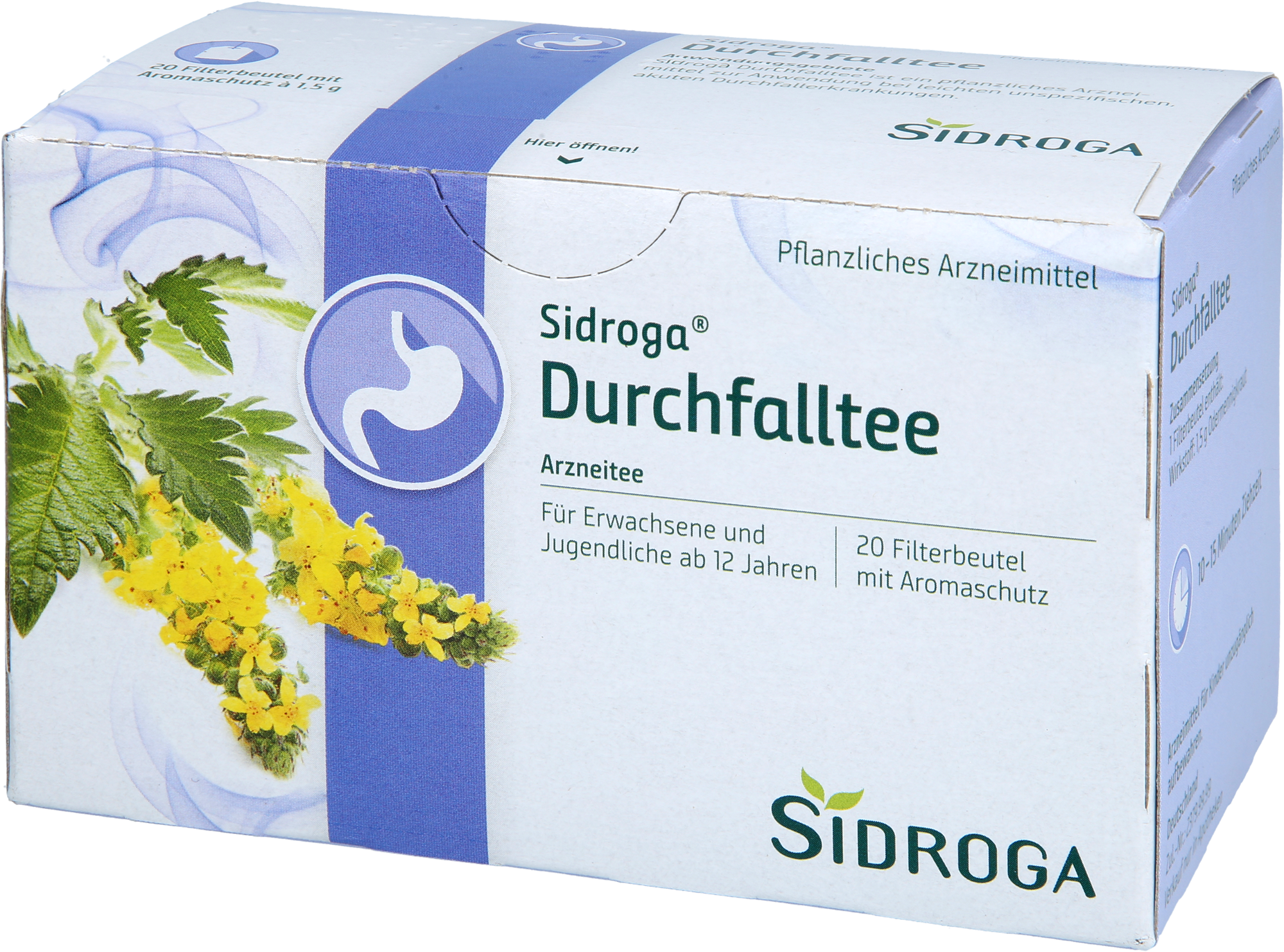 SIDROGA Durchfalltee Filterbeutel