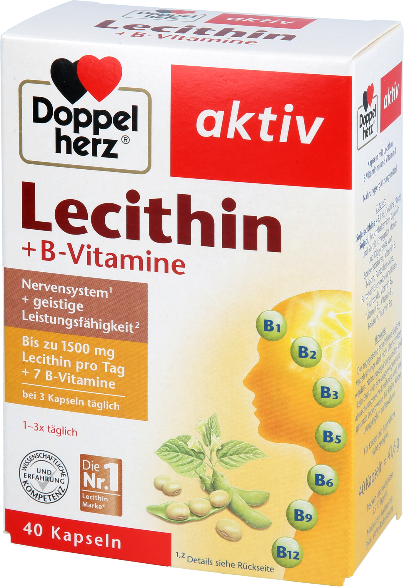 DOPPELHERZ Lecithin+B-Vitamine Kapseln