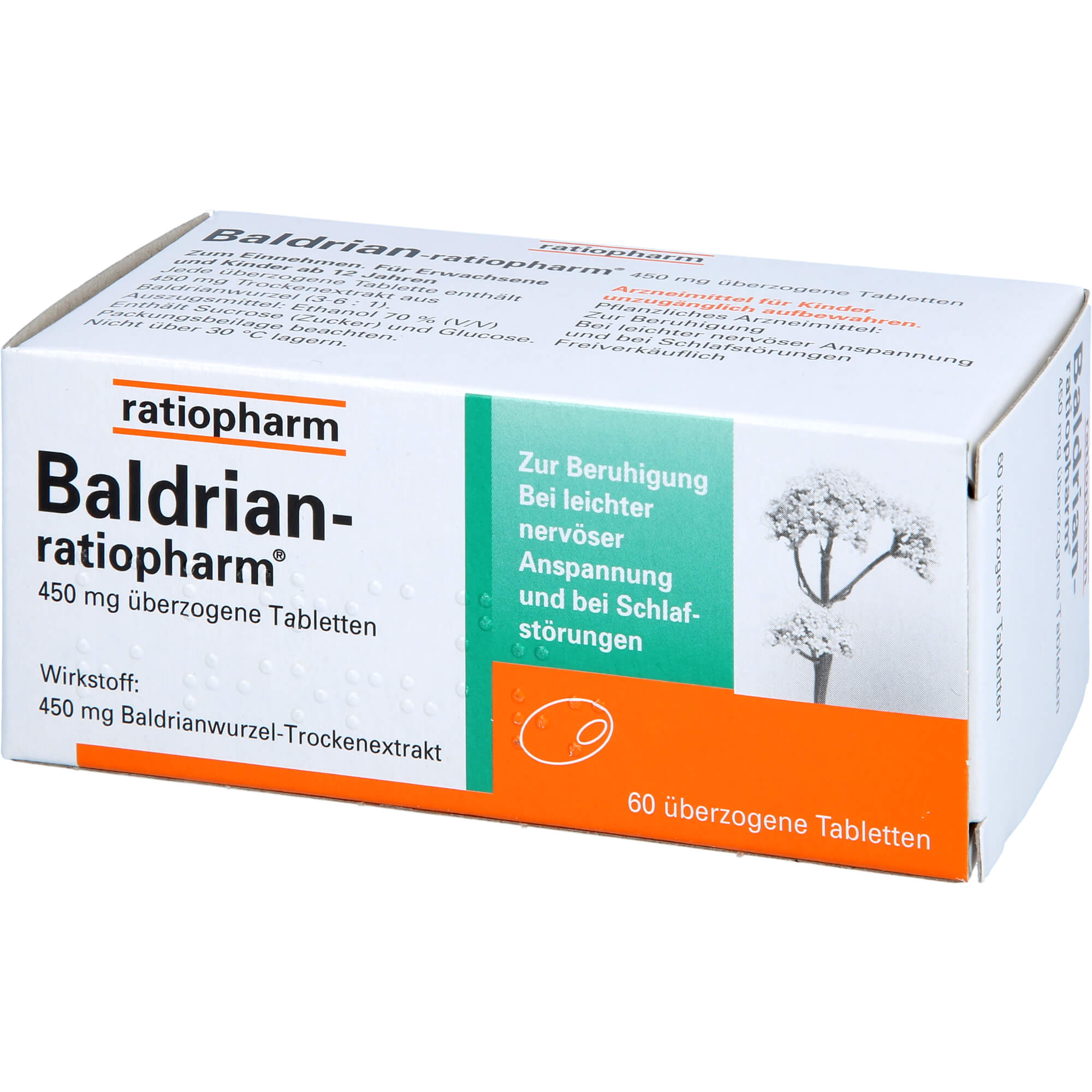 BALDRIAN-RATIOPHARM überzogene Tabletten 60 St
