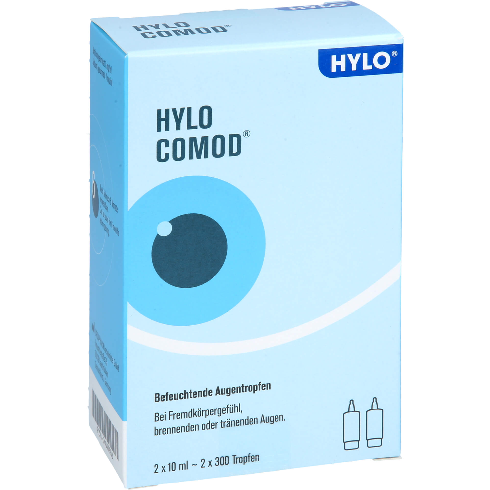 HYLO-COMOD Augentropfen 2X10 ml