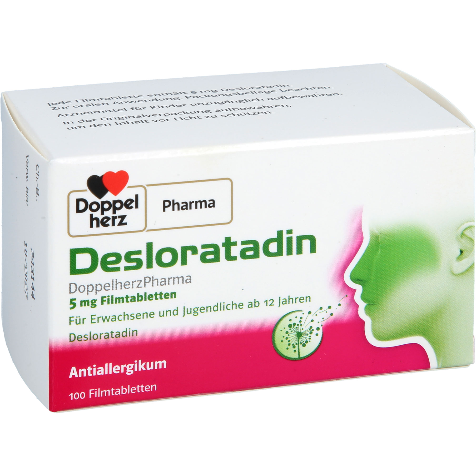 DESLORATADIN DoppelherzPharma 5 mg Filmtabletten 100 St