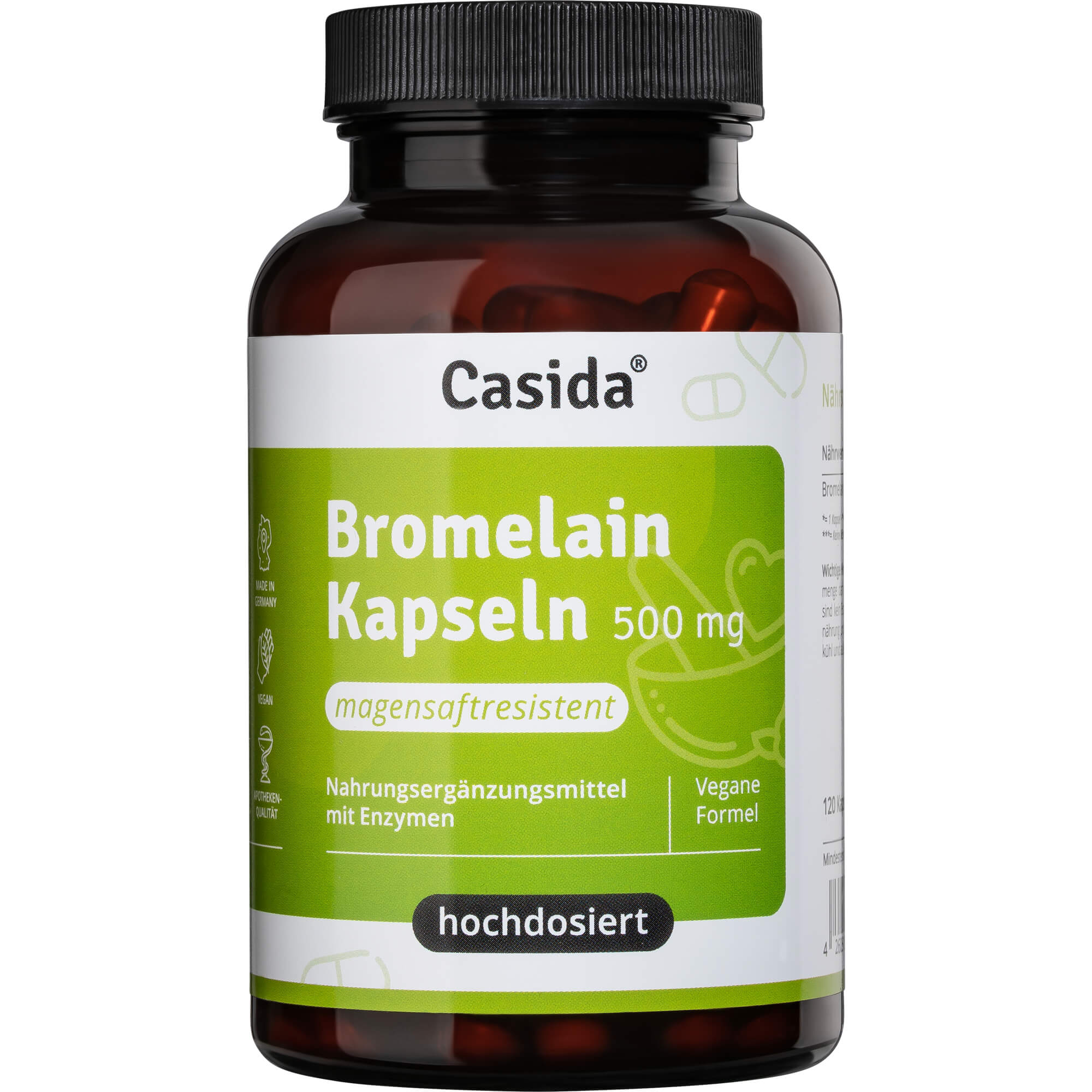 BROMELAIN 500 mg hochdosiert magensaftresist.Kaps.