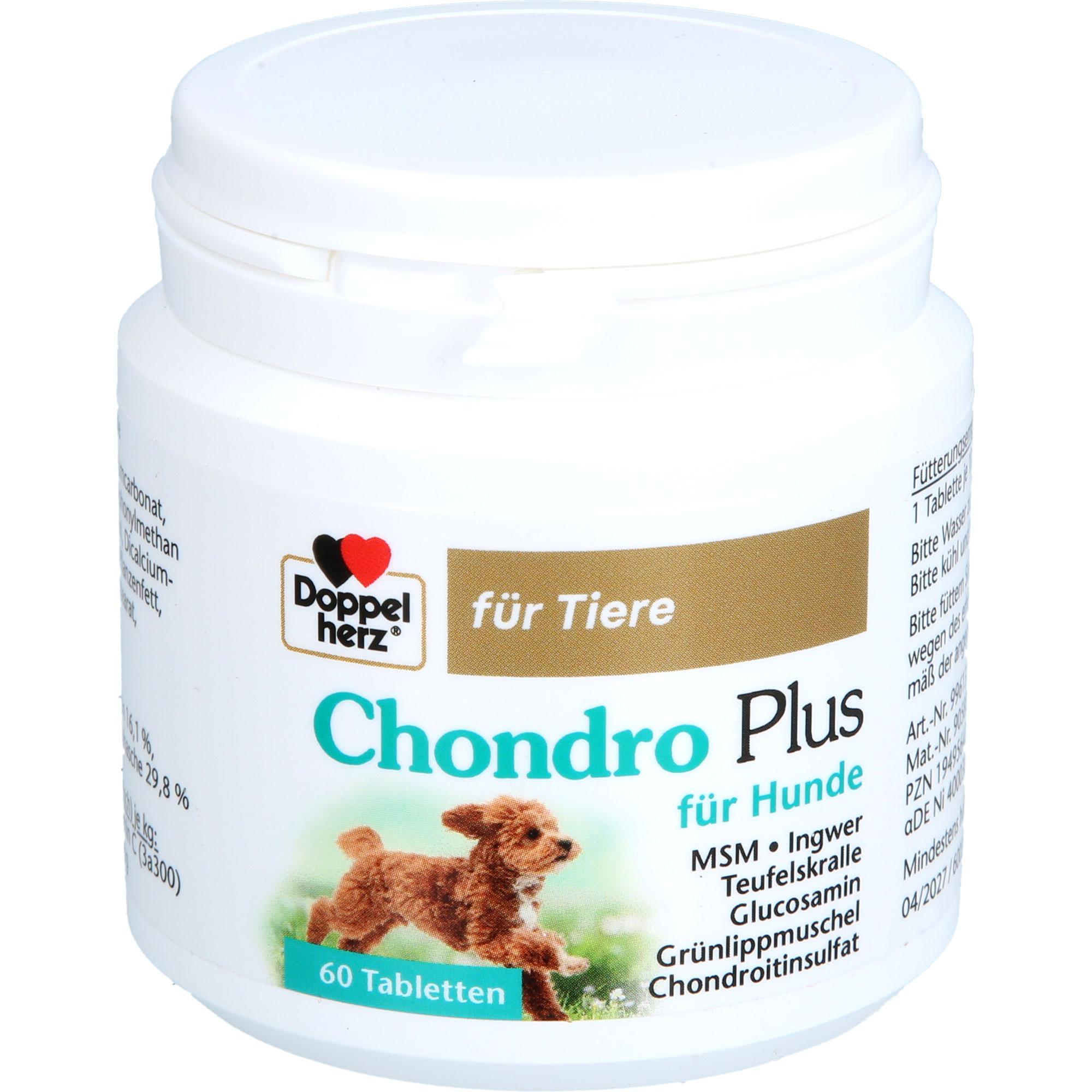 DOPPELHERZ für Tiere Chondro Plus Tabl.f.Hunde 60 St