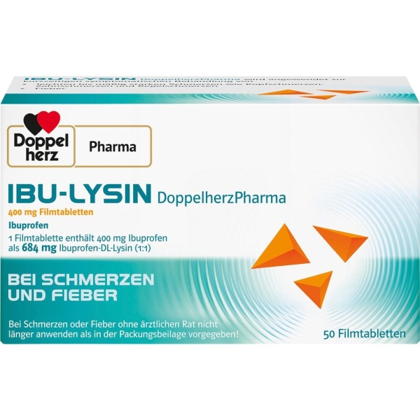 IBU-LYSIN DoppelherzPharma 400 mg Filmtabletten 50 St