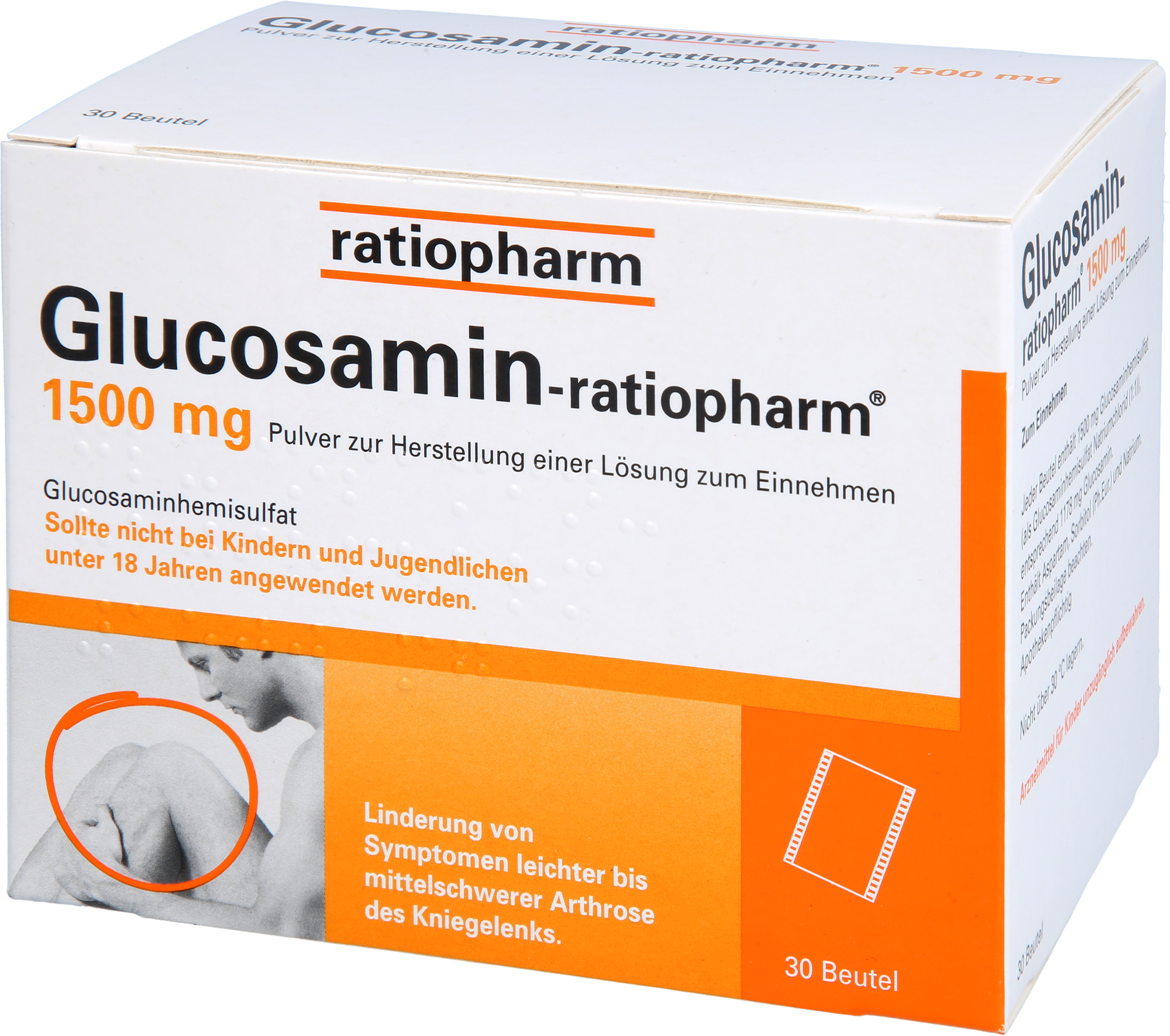 GLUCOSAMIN-RATIOPHARM 1500 mg Plv.z.H.e.L.z.Einn. 30 St