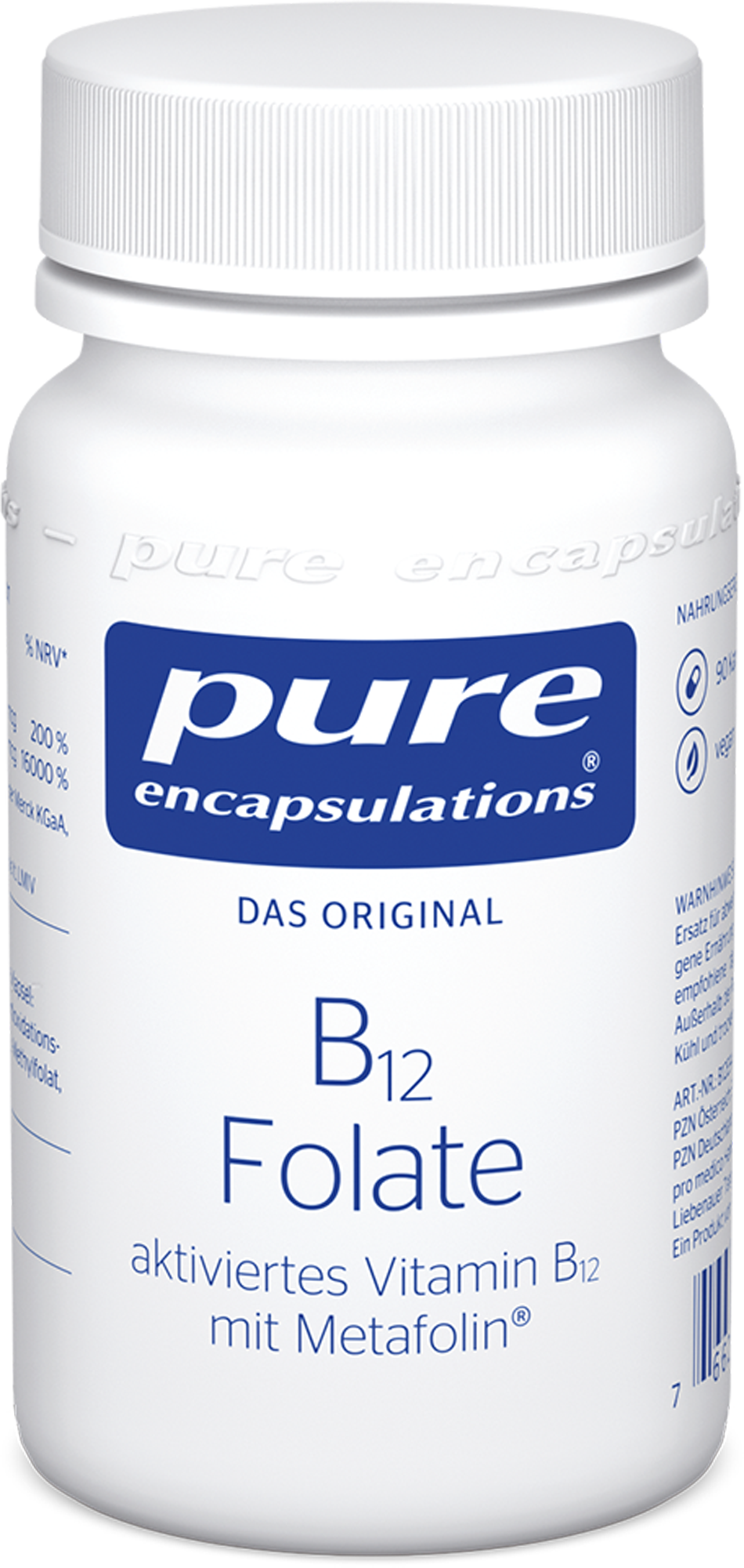 PURE ENCAPSULATIONS B12 Folate Kapseln