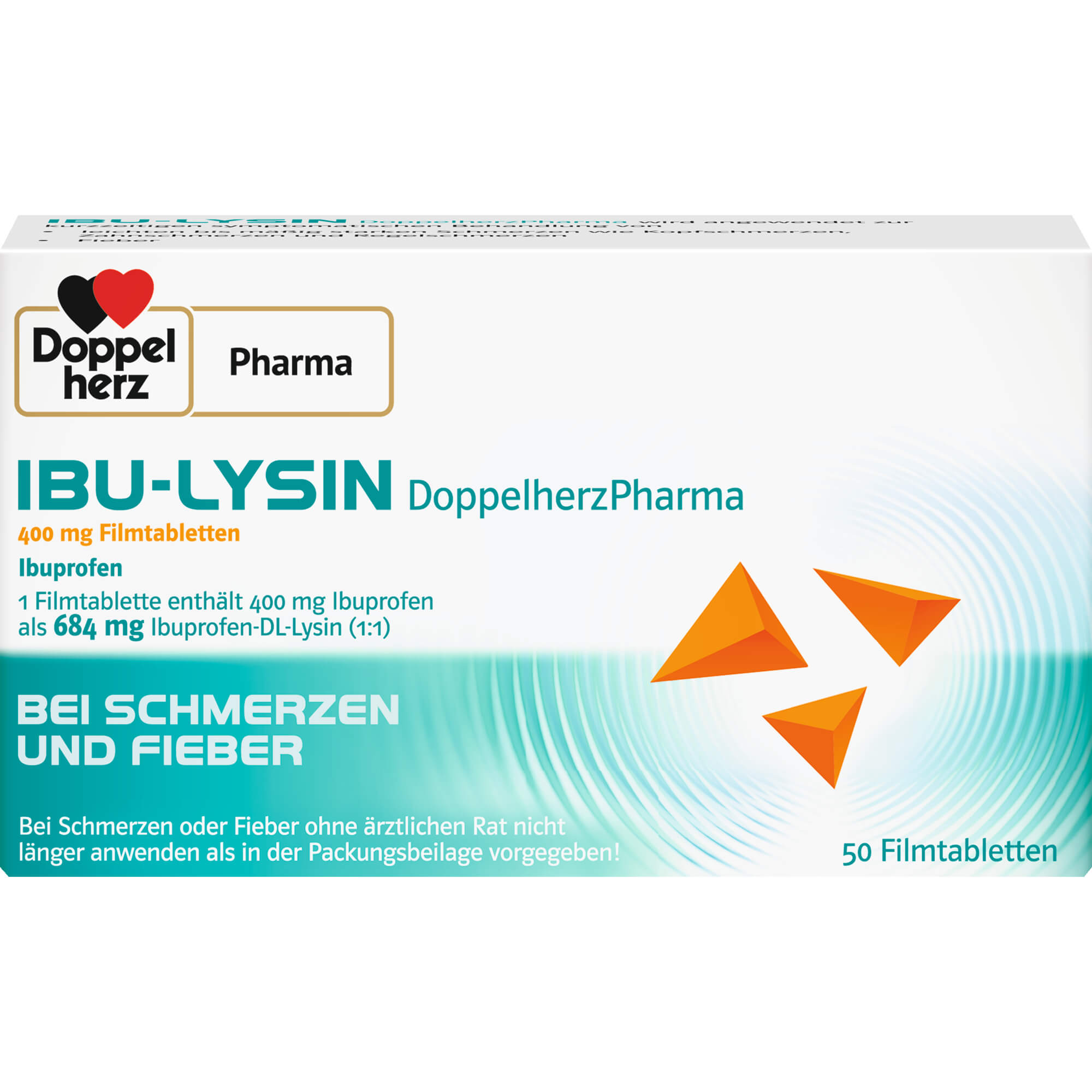 IBU-LYSIN DoppelherzPharma 400 mg Filmtabletten 50 St