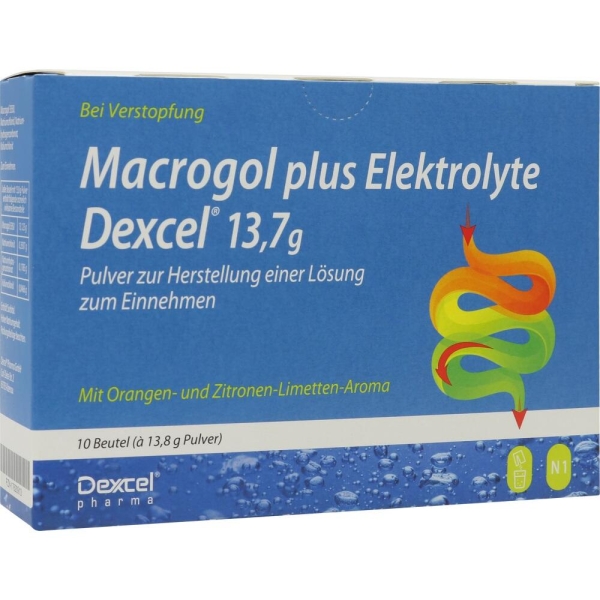 MACROGOL plus Elektrolyte Dexcel 13,7 g PLE 10 St