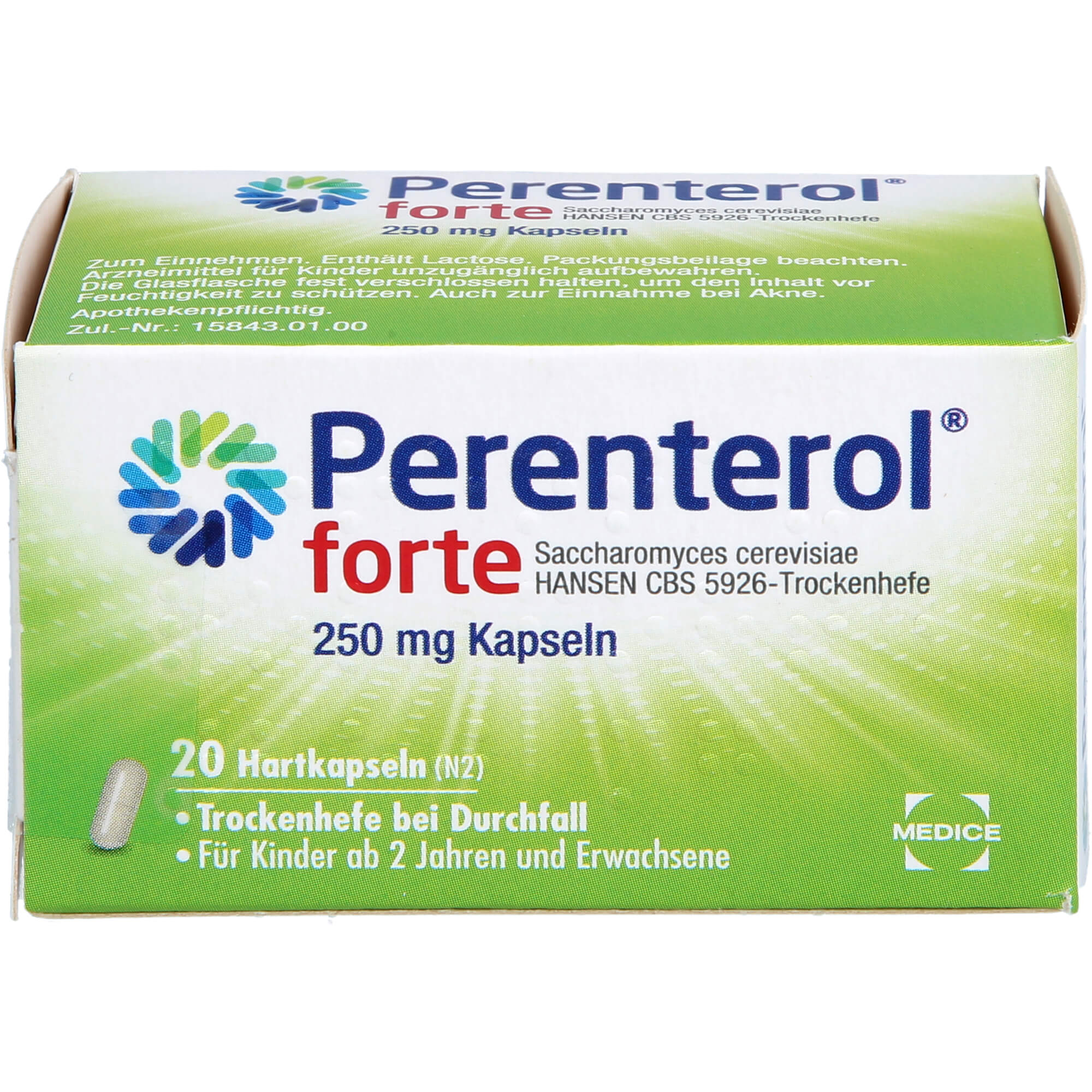 PERENTEROL forte 250 mg Kapseln 20 St