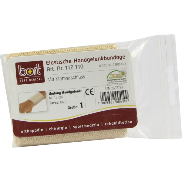 BORT Handgelenkbandage m.Klettverschl.Gr.1 haut