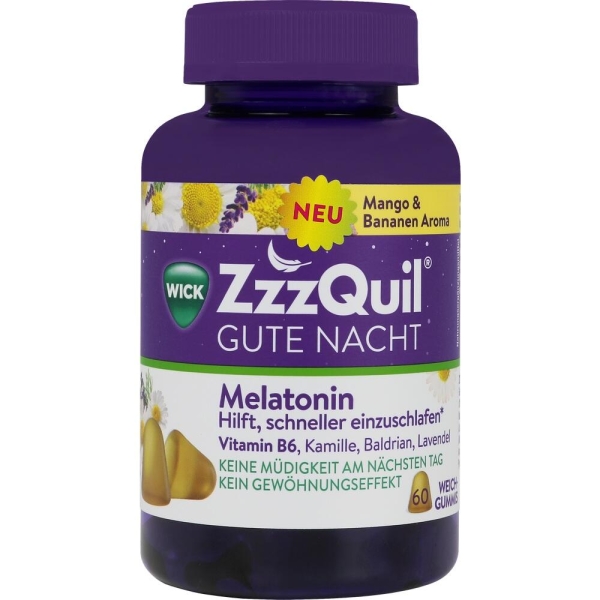 WICK ZzzQuil Gute Nacht Mango & Banane 60 St