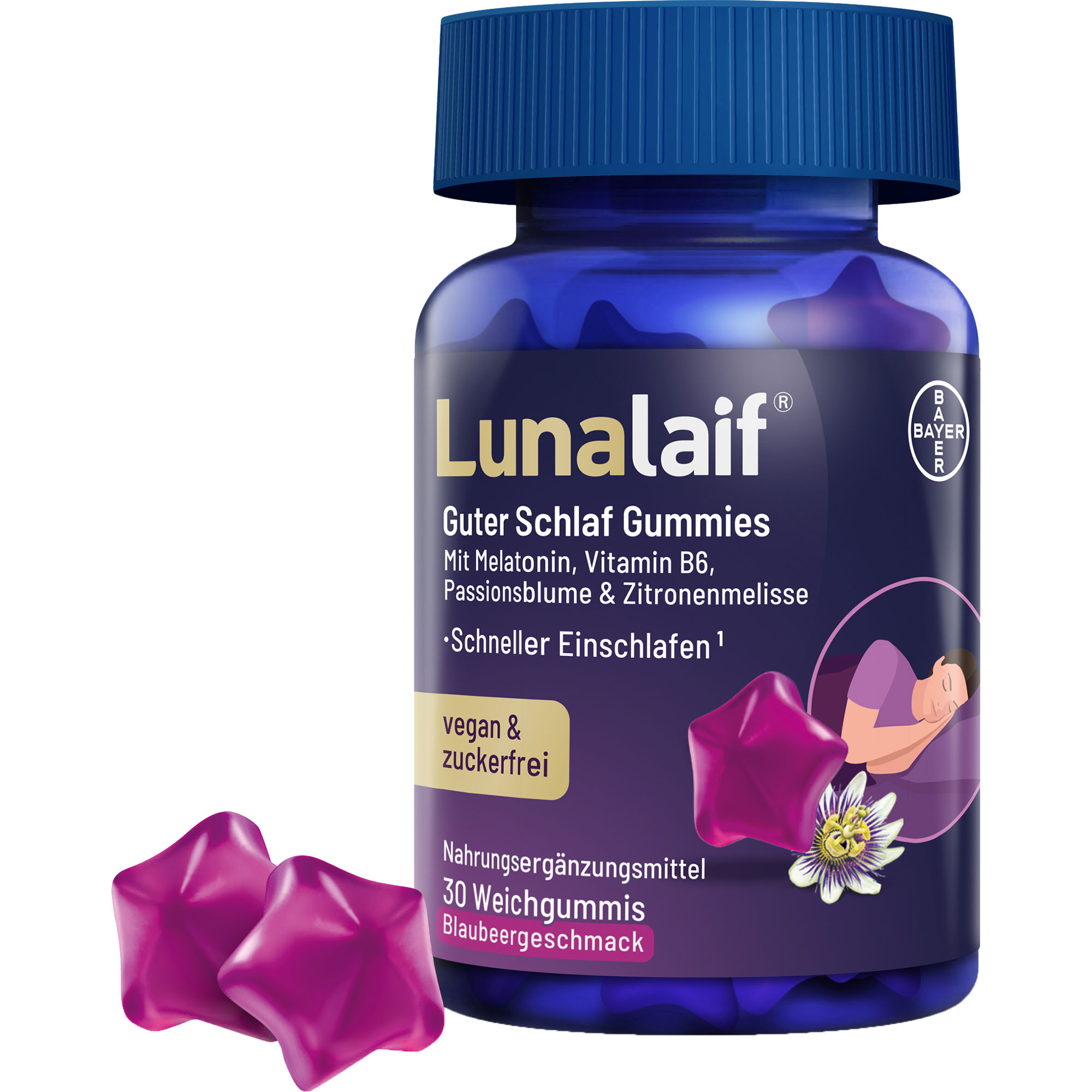 LUNALAIF Guter Schlaf Gummies