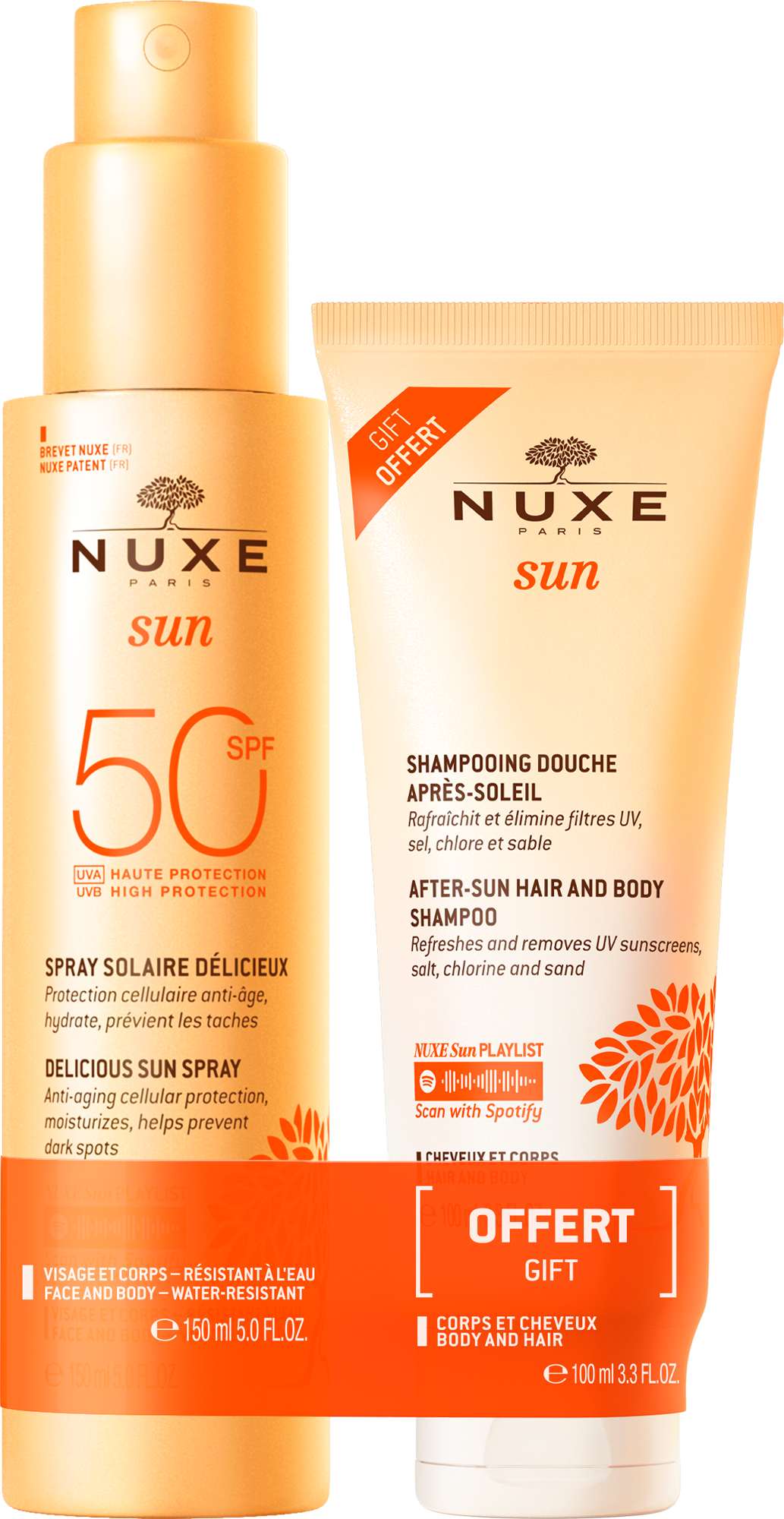 NUXE Sun Set Spray LSF 50+After Sun 100ml 2023