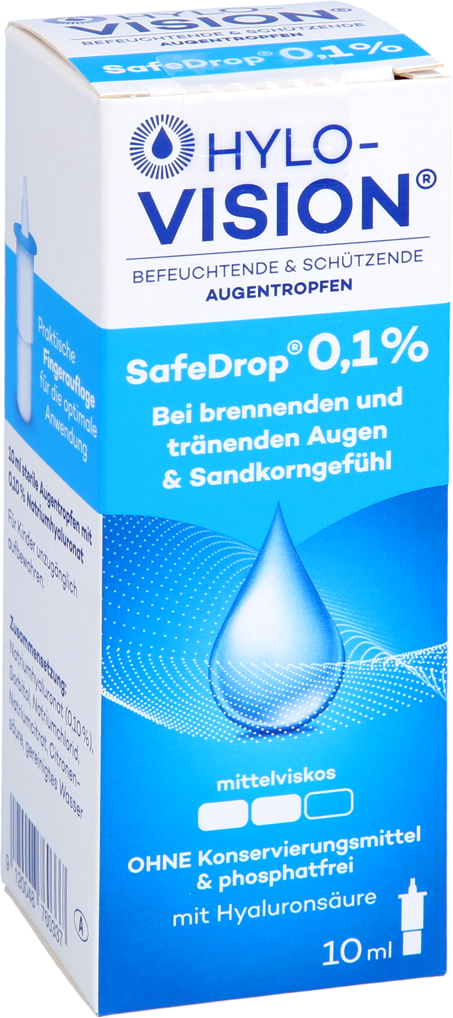 HYLO-VISION SafeDrop 0,1% Augentropfen 10 ml