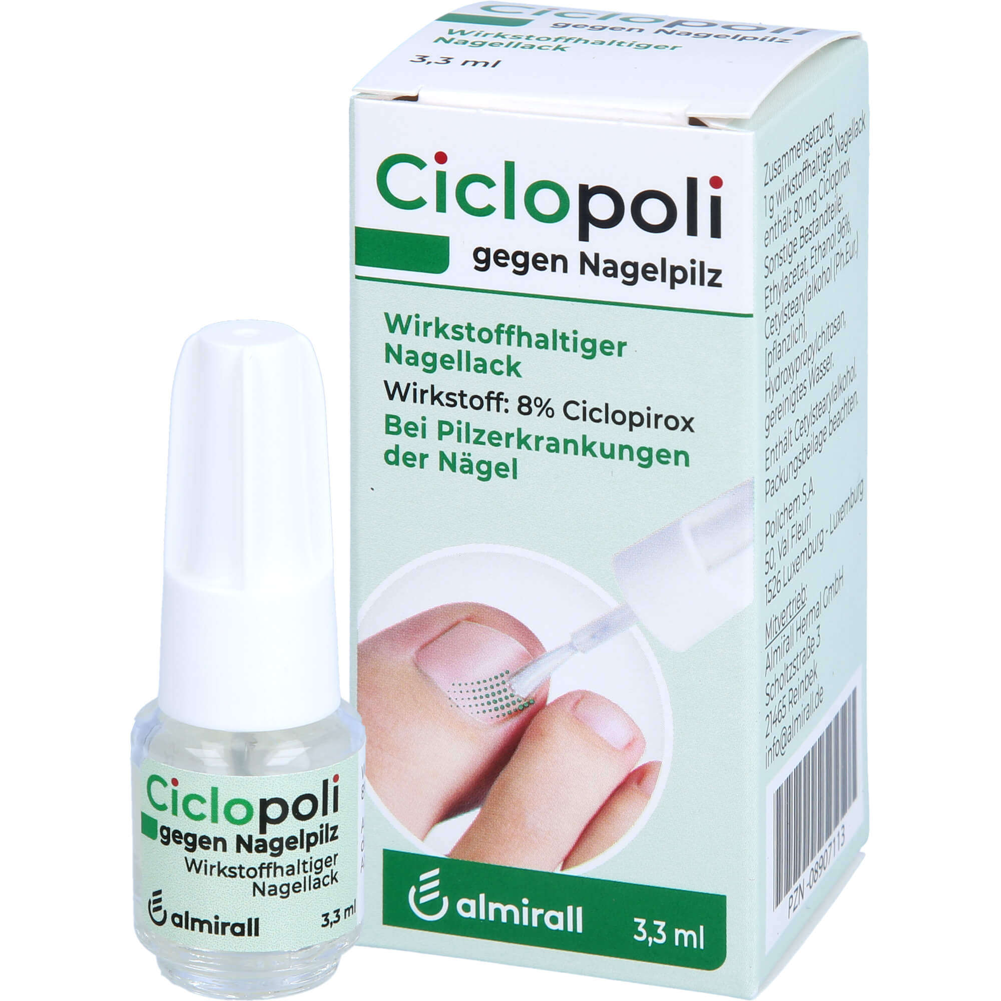 CICLOPOLI gegen Nagelpilz wirkstoffhalt.Nagellack 3.3 ml