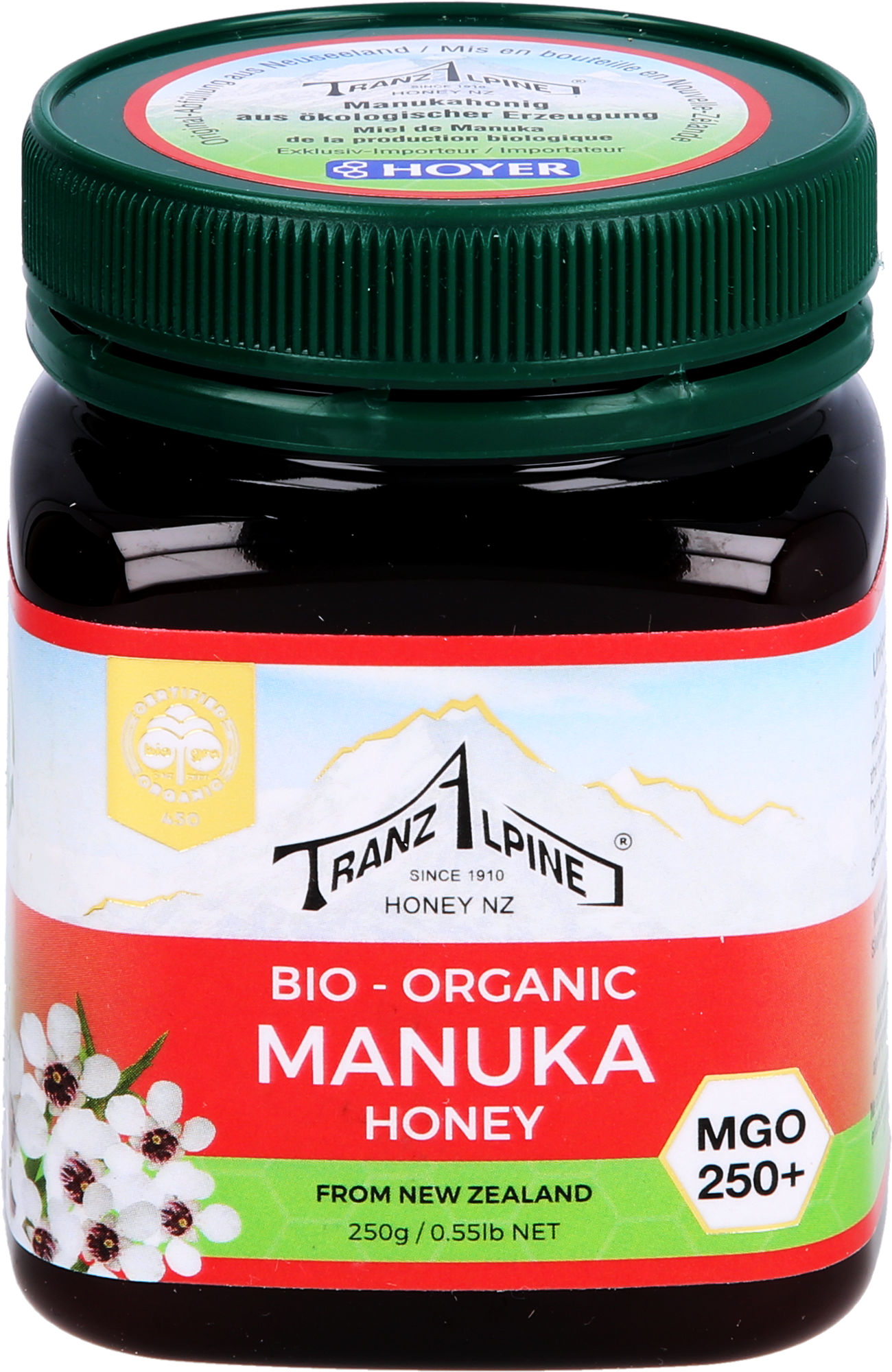 BIO MANUKA Honig MGO 250+ TranzAlpine