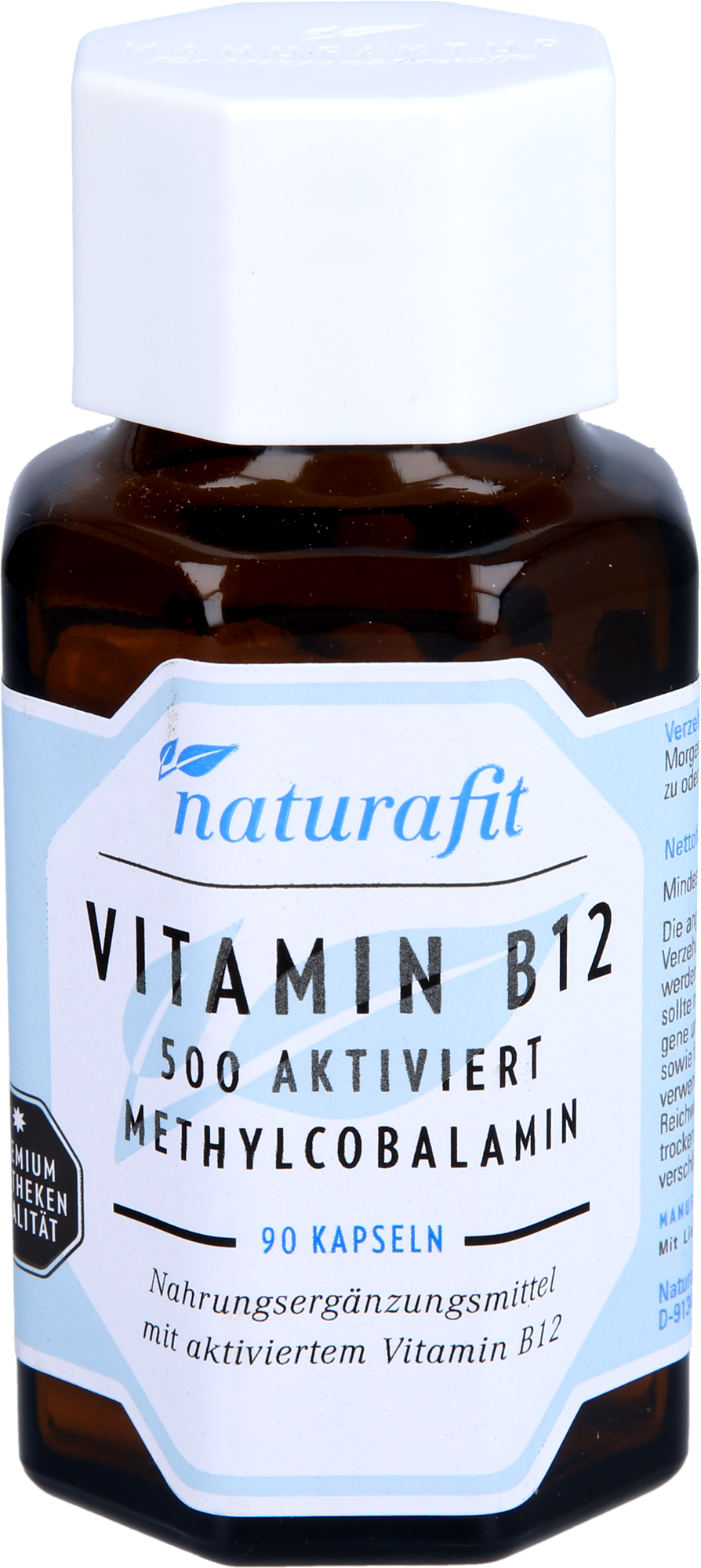 NATURAFIT Vitamin B12 500 μg aktiviert Kapseln