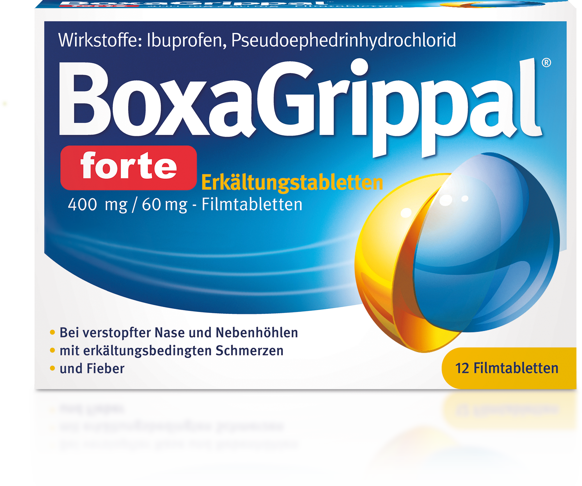 BOXAGRIPPAL forte Erkältungstab. 400 mg/60 mg FTA