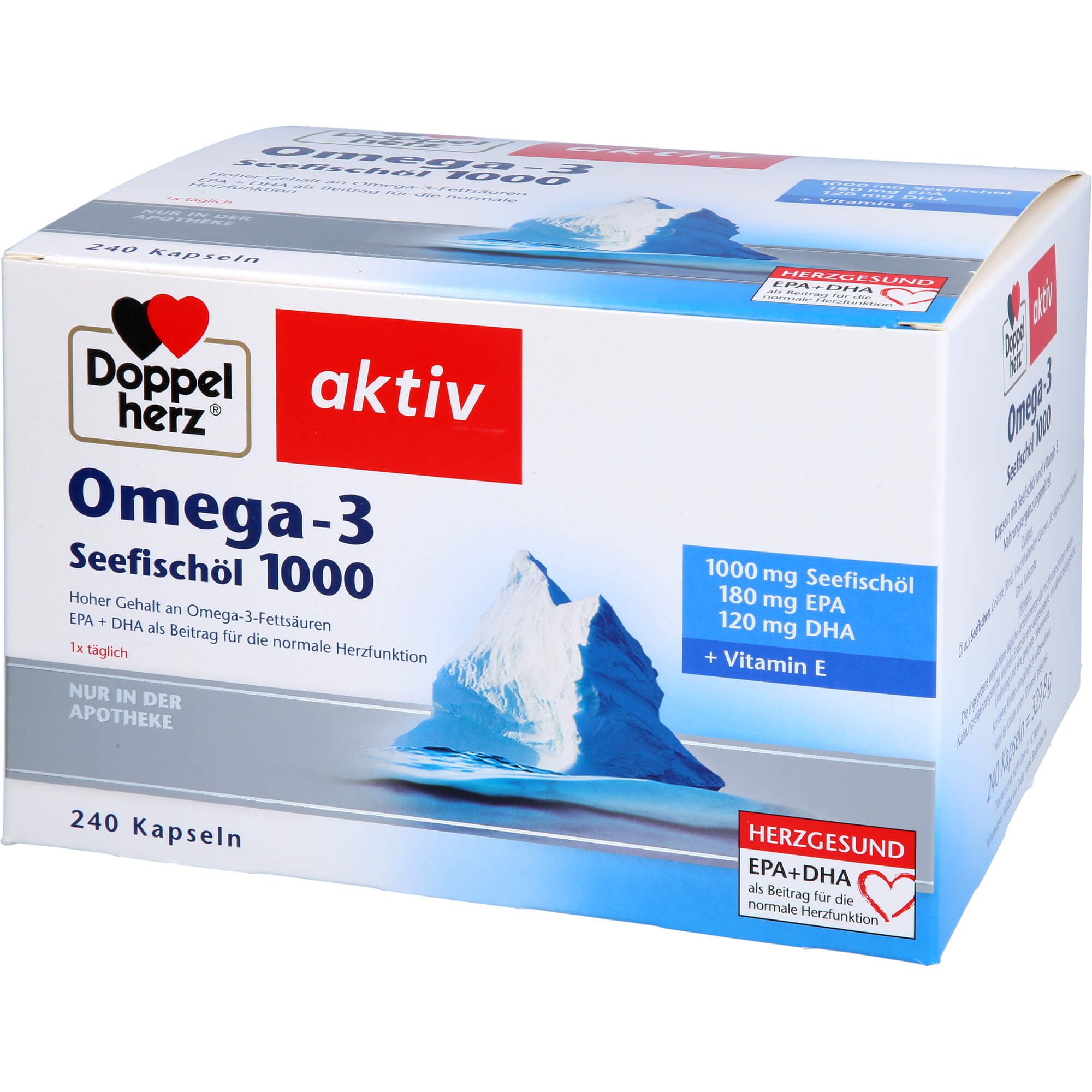 DOPPELHERZ Omega-3 Seefischöl 1000 Kapseln 240 St